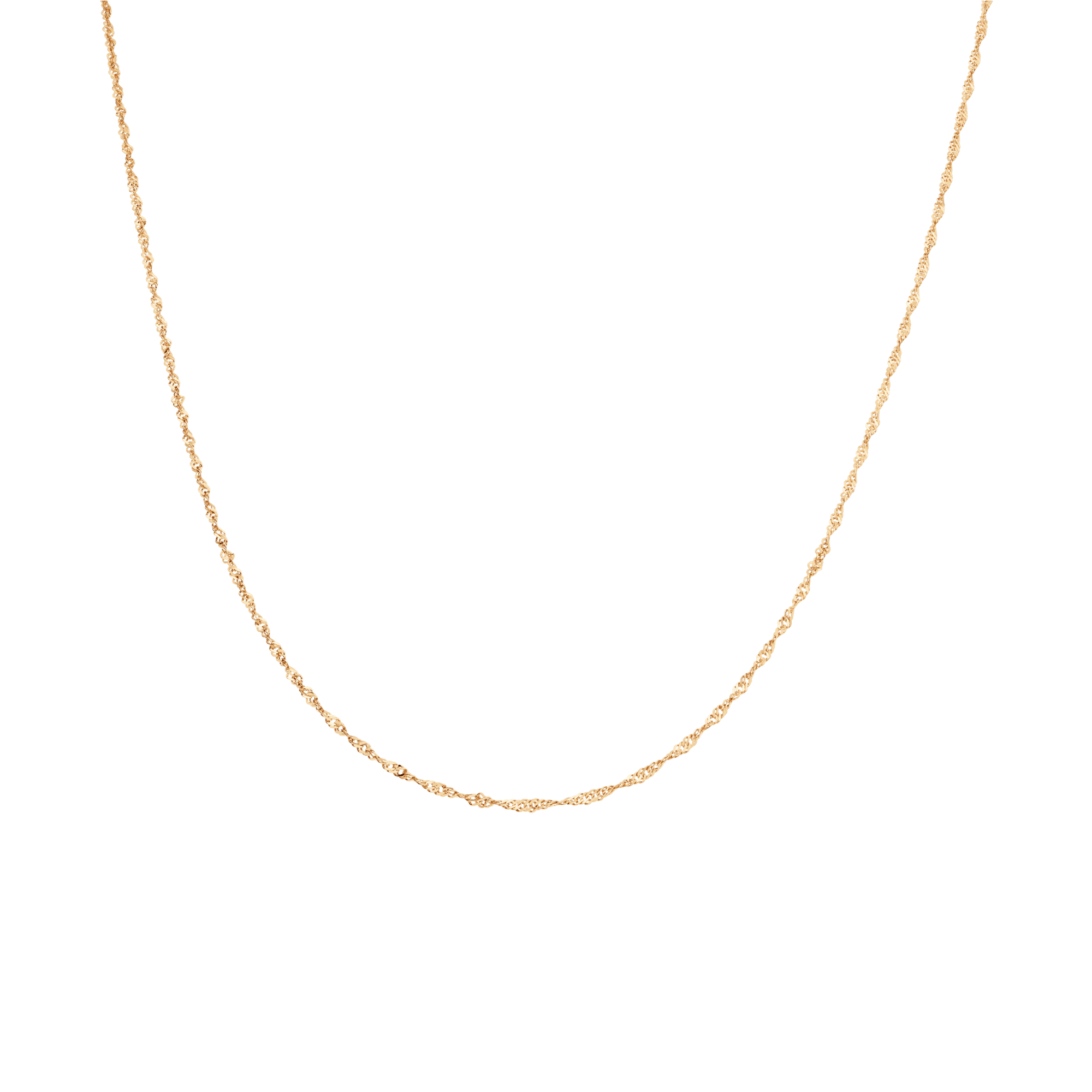 Singapore chain 41cm 18K gold - Image 2