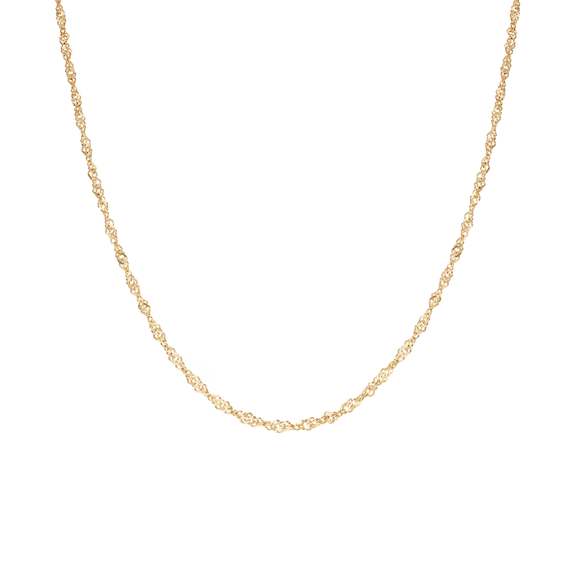 Singapore chain 41cm 18K gold - Image 2