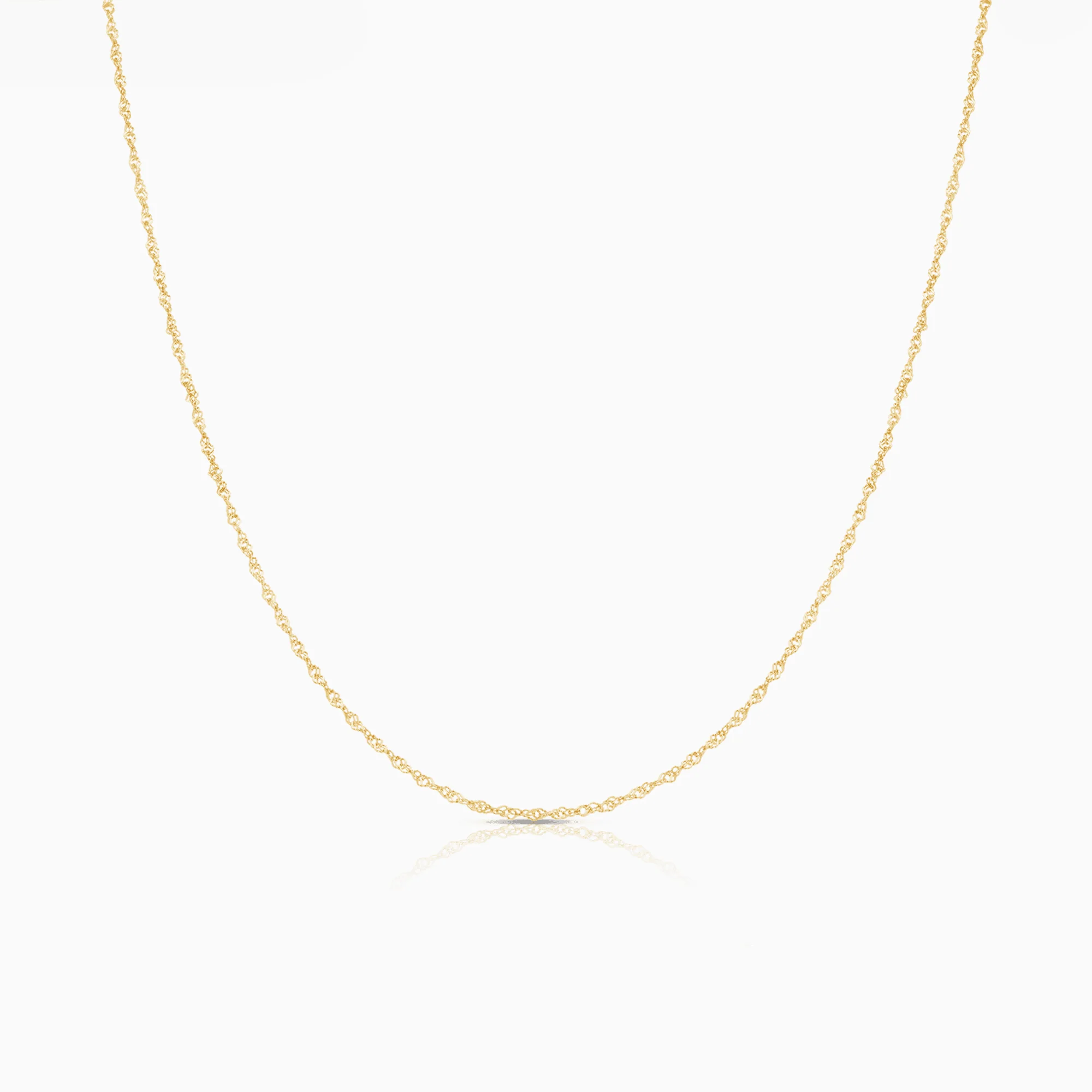 Singapore chain 42.5cm 18K gold