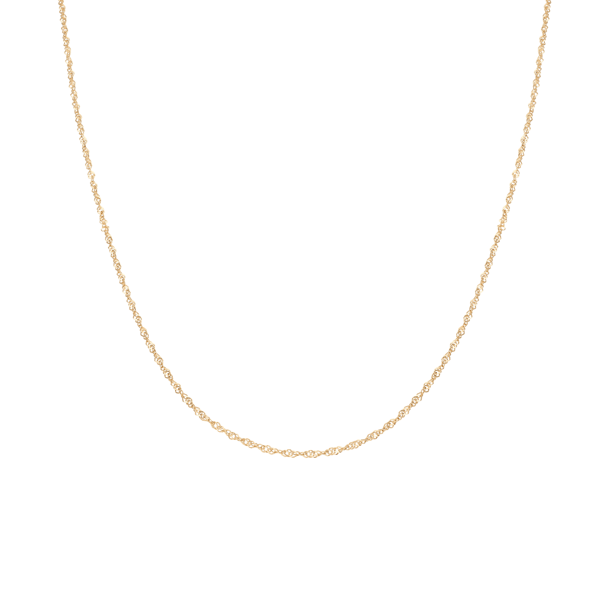 Singapore chain 41.5cm 18K gold - Image 2