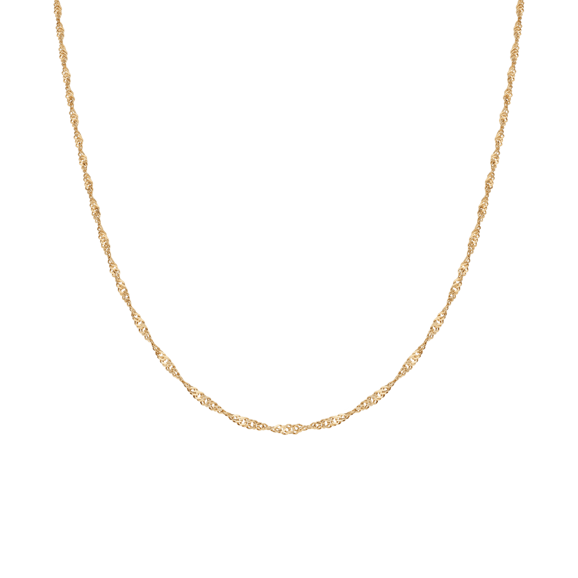 Singapore chain 42cm 18K gold - Image 2
