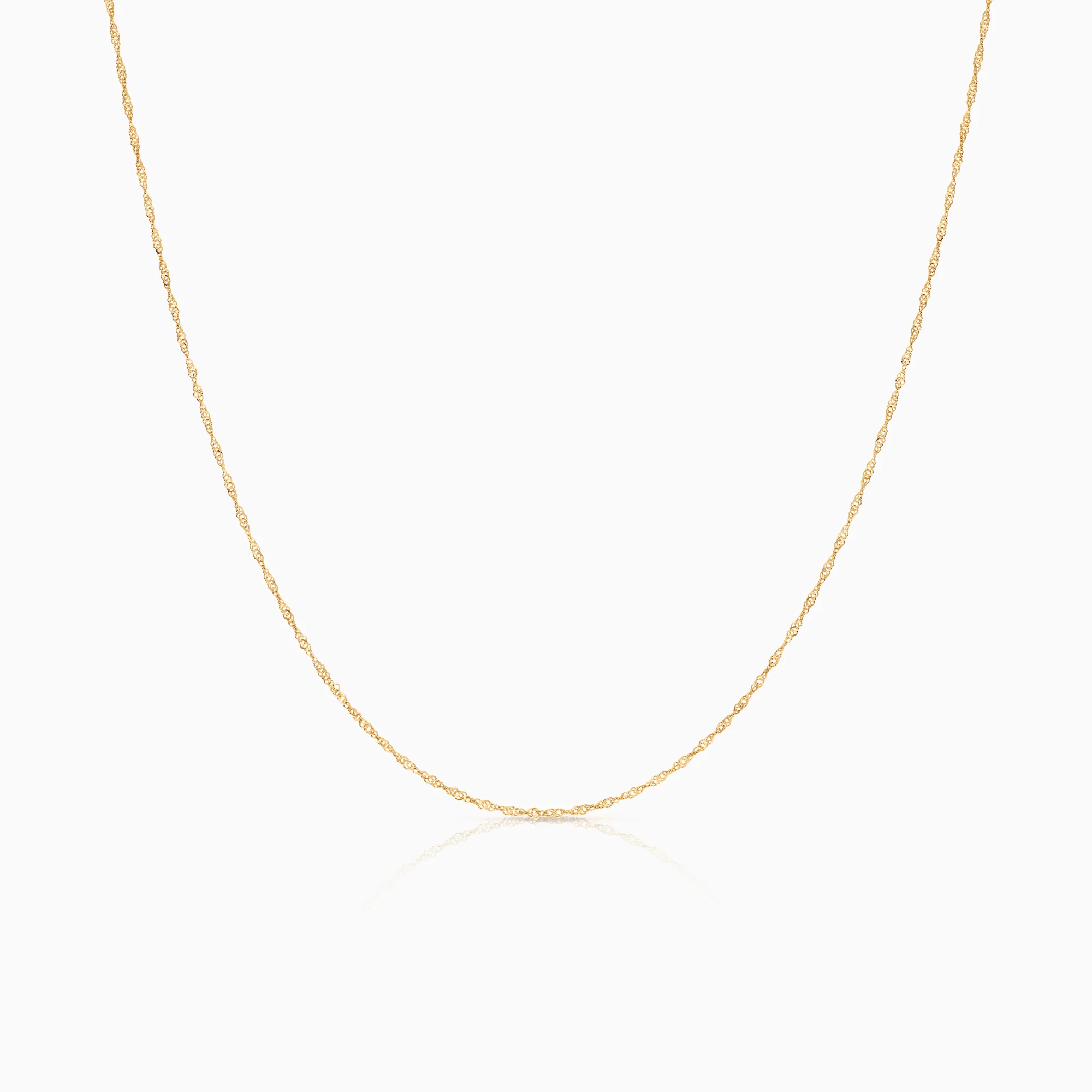 Singapore chain 44.5cm 18K gold