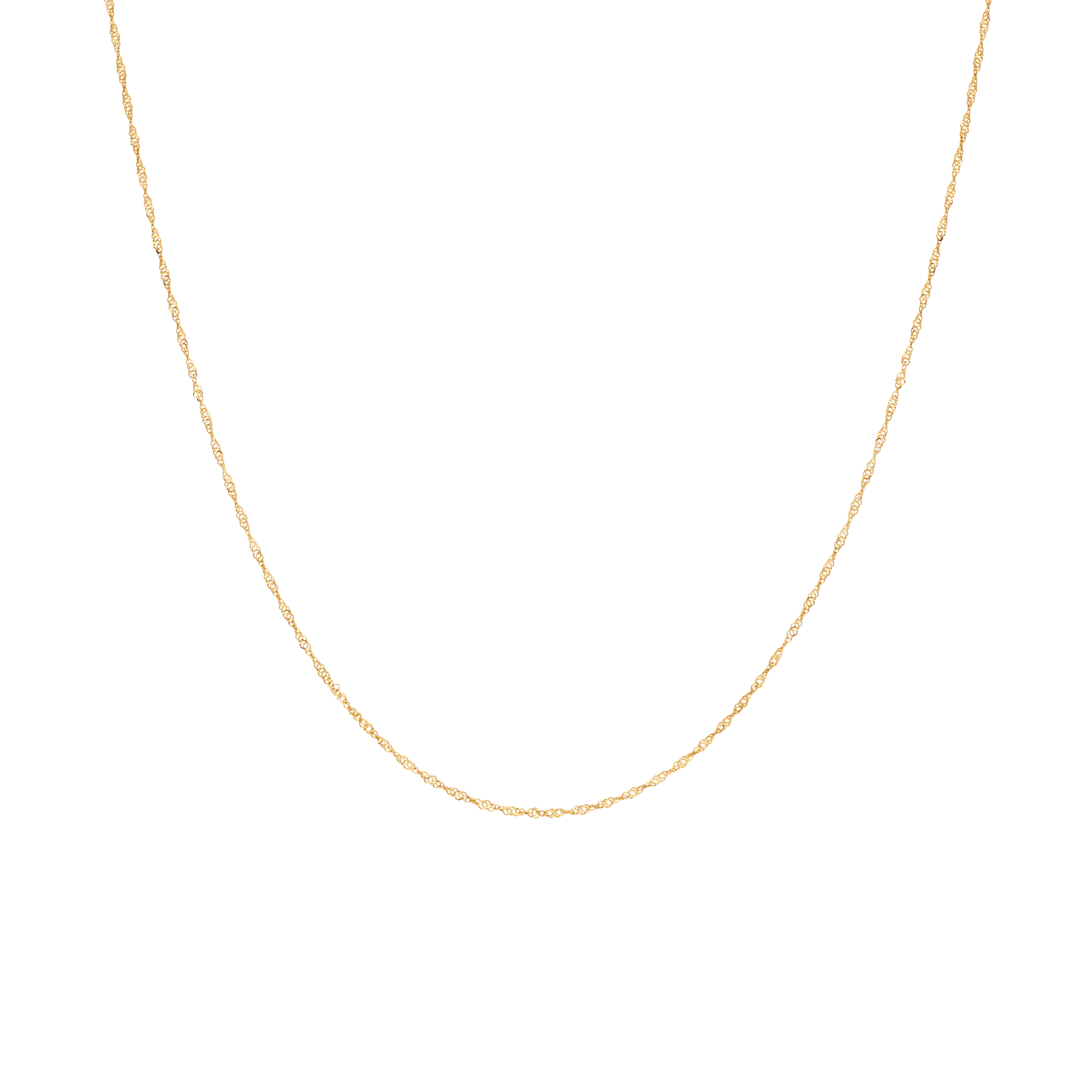 Singapore chain 44.5cm 18K gold - Image 2