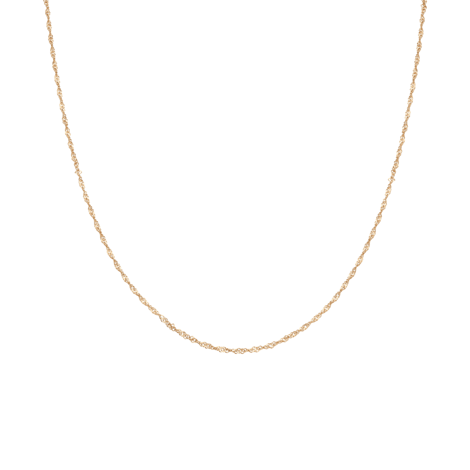Singapore chain 44cm 18K gold - Image 2