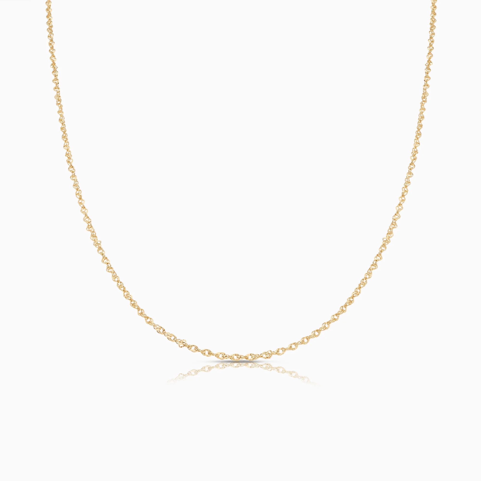 Singapore chain 45cm 18K gold