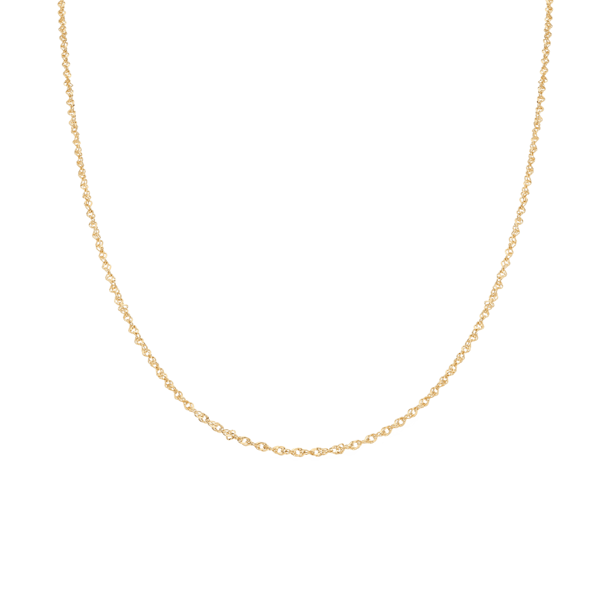 Singapore chain 45cm 18K gold - Image 2