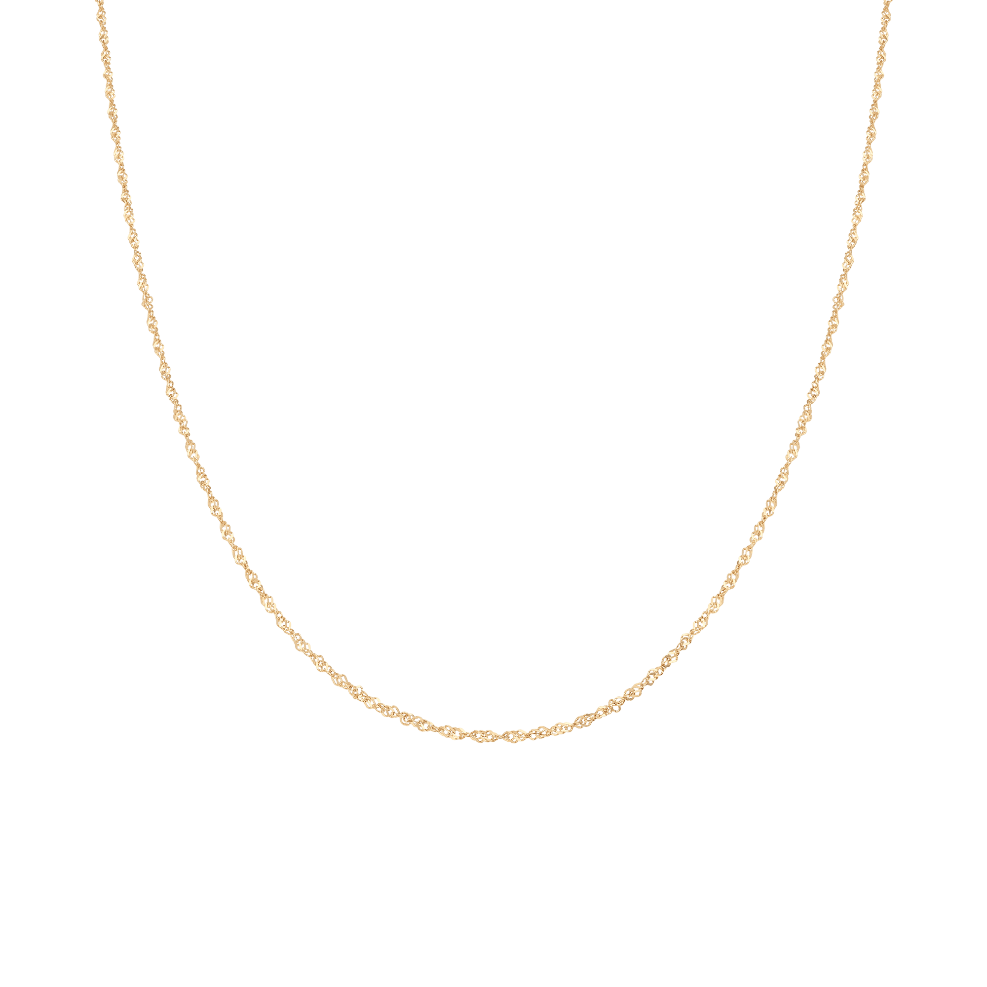 Singapore chain 49cm 18K gold - Image 2