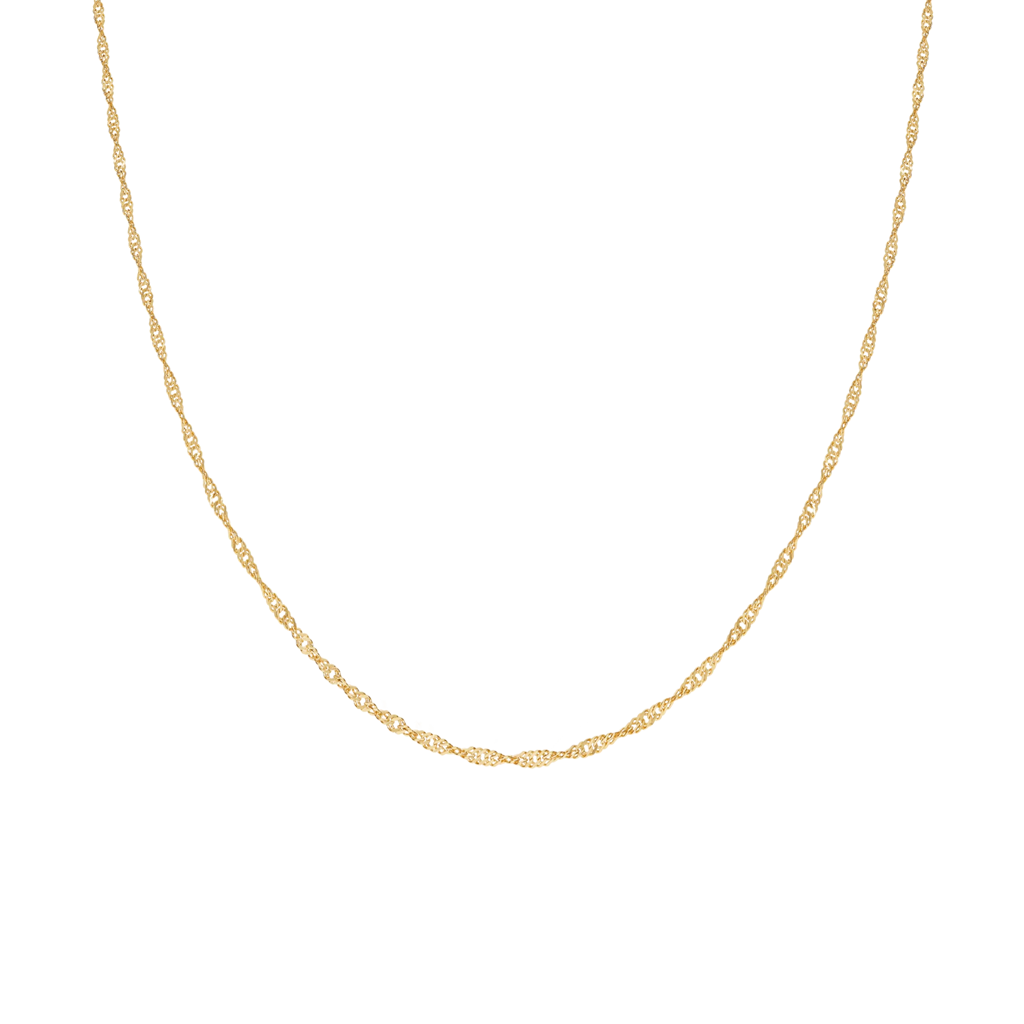 Singapore chain 50cm 18K gold - Image 2