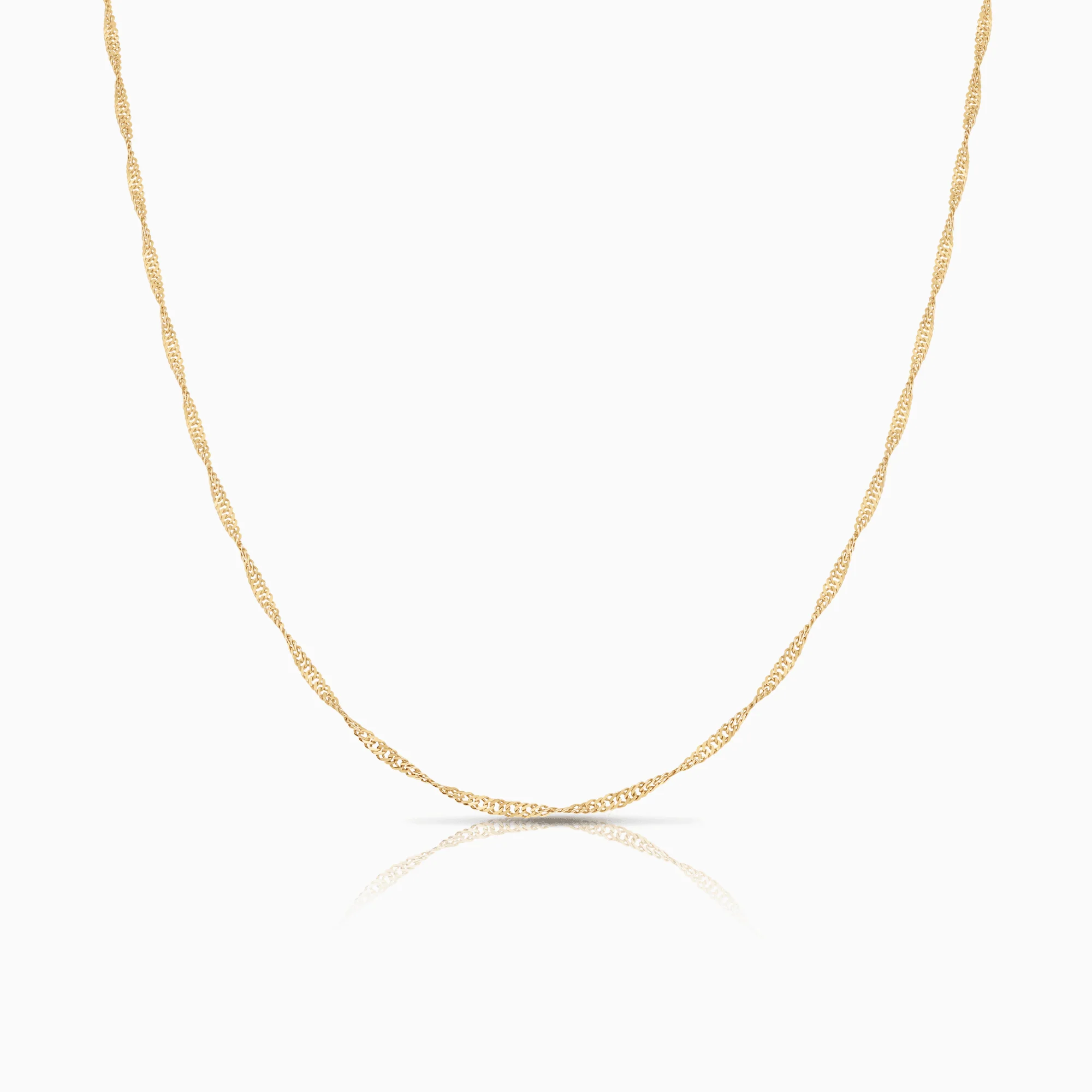 Singapore chain 51.5cm 18K gold