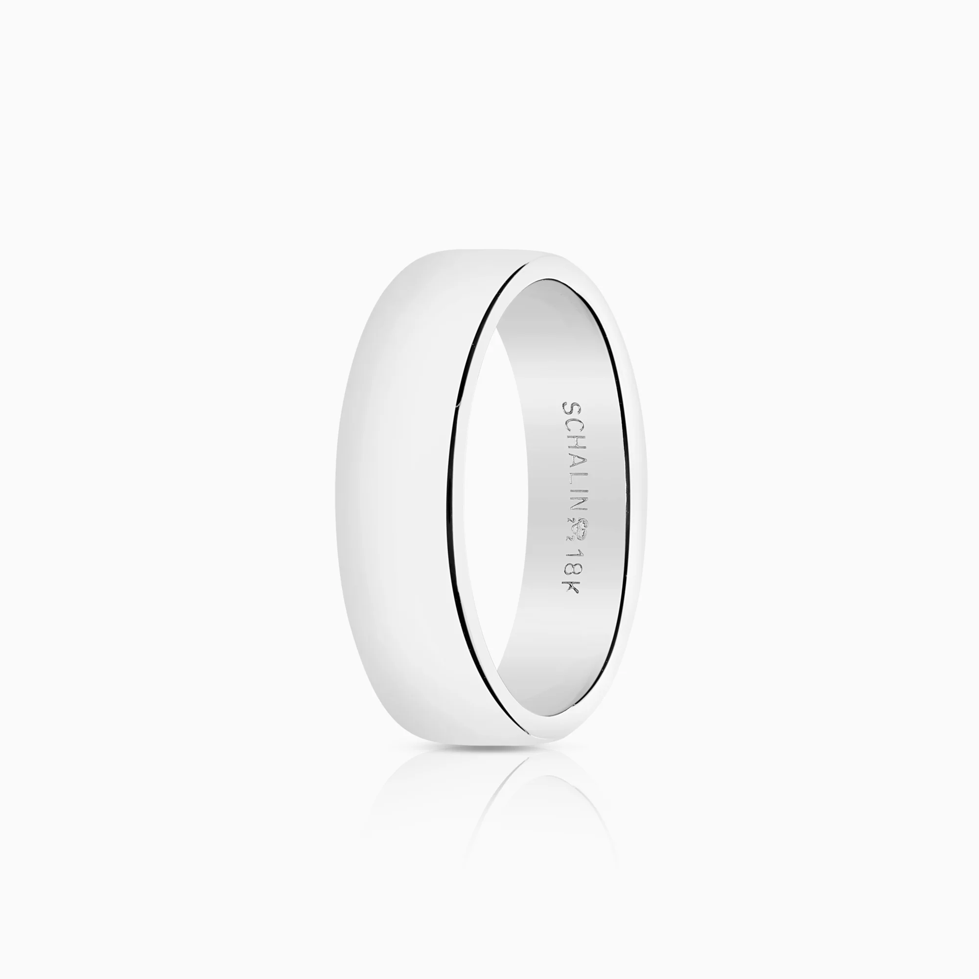 Plain ring 10.42g 18K white gold