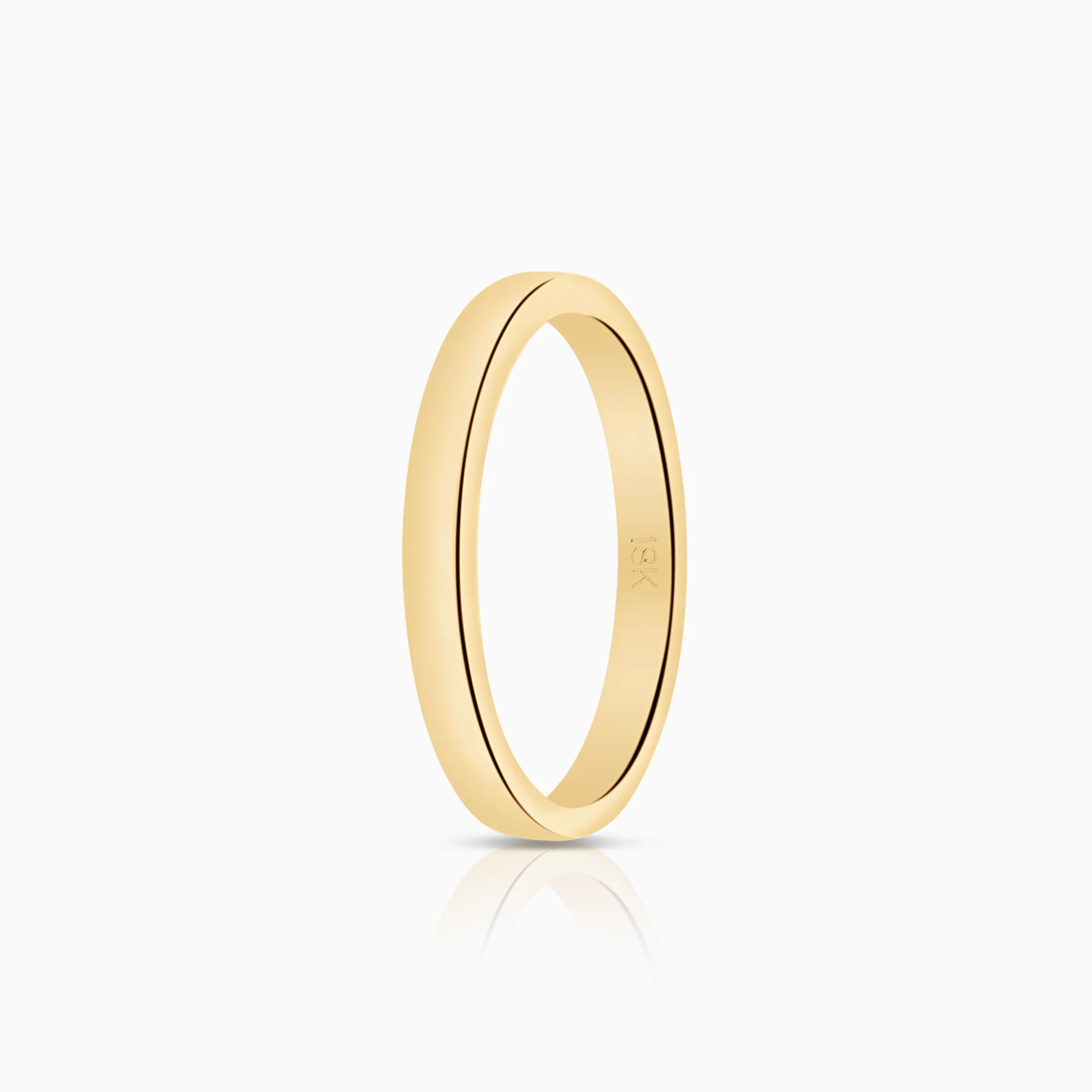 Plain ring 2.46g 18K gold