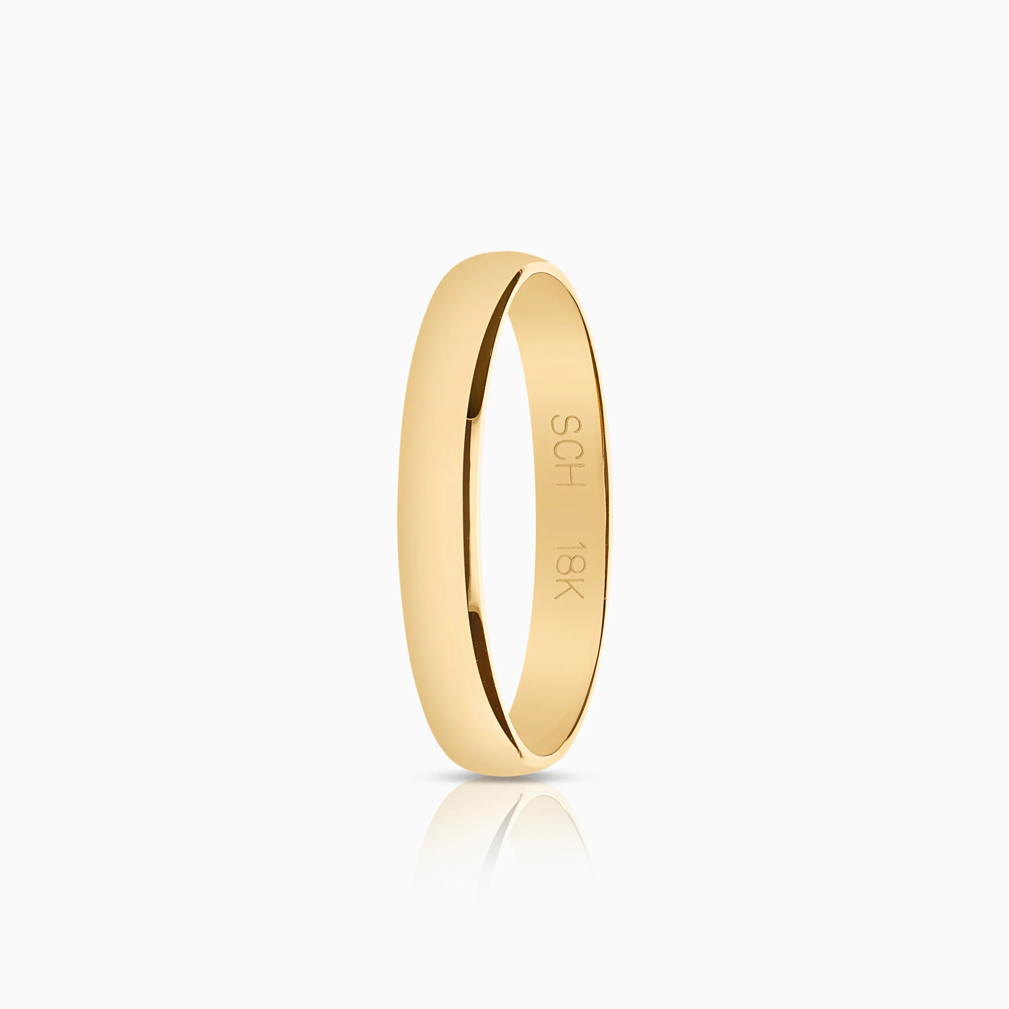Plain ring 2.58g 18K gold.