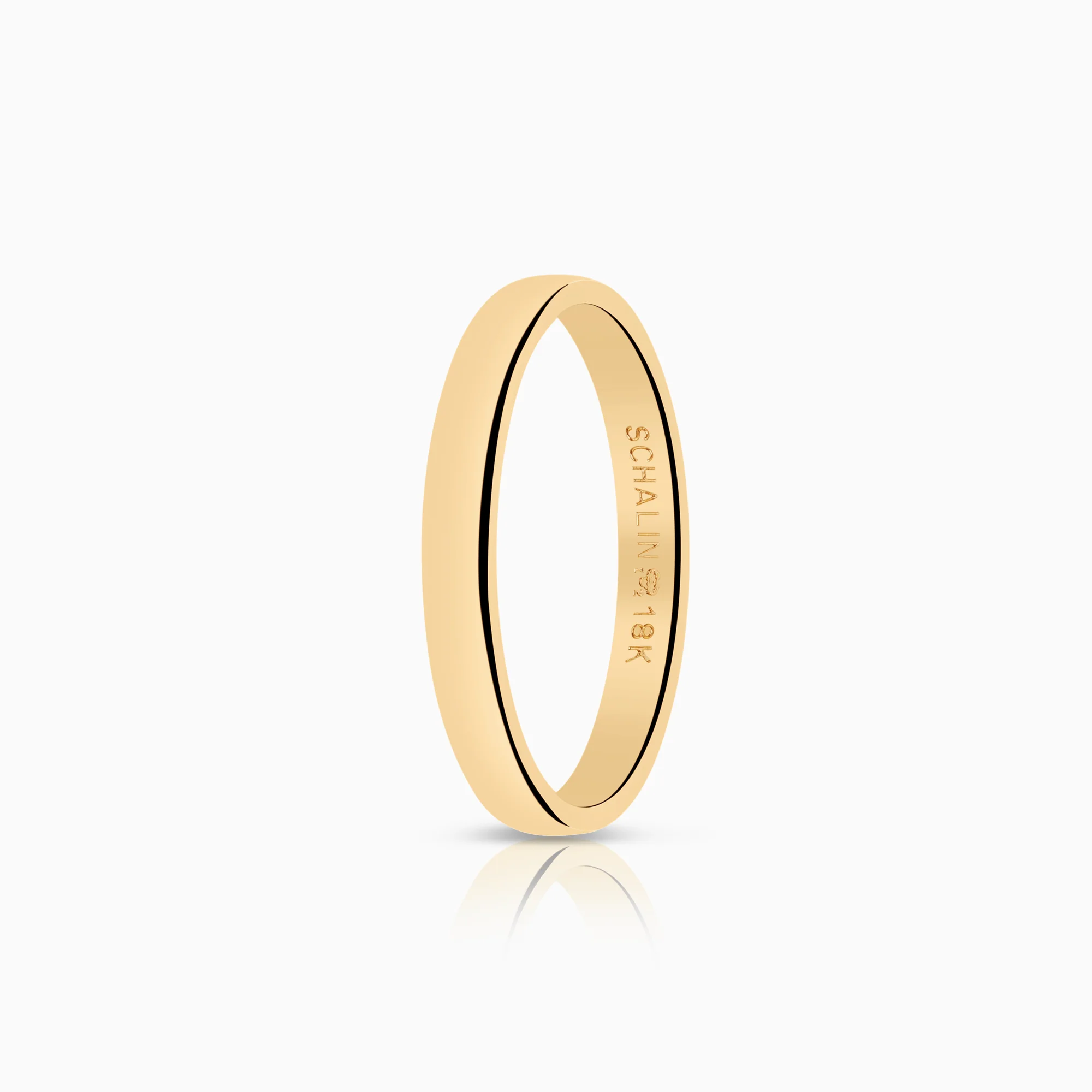 Plain ring 3.26g 18K gold