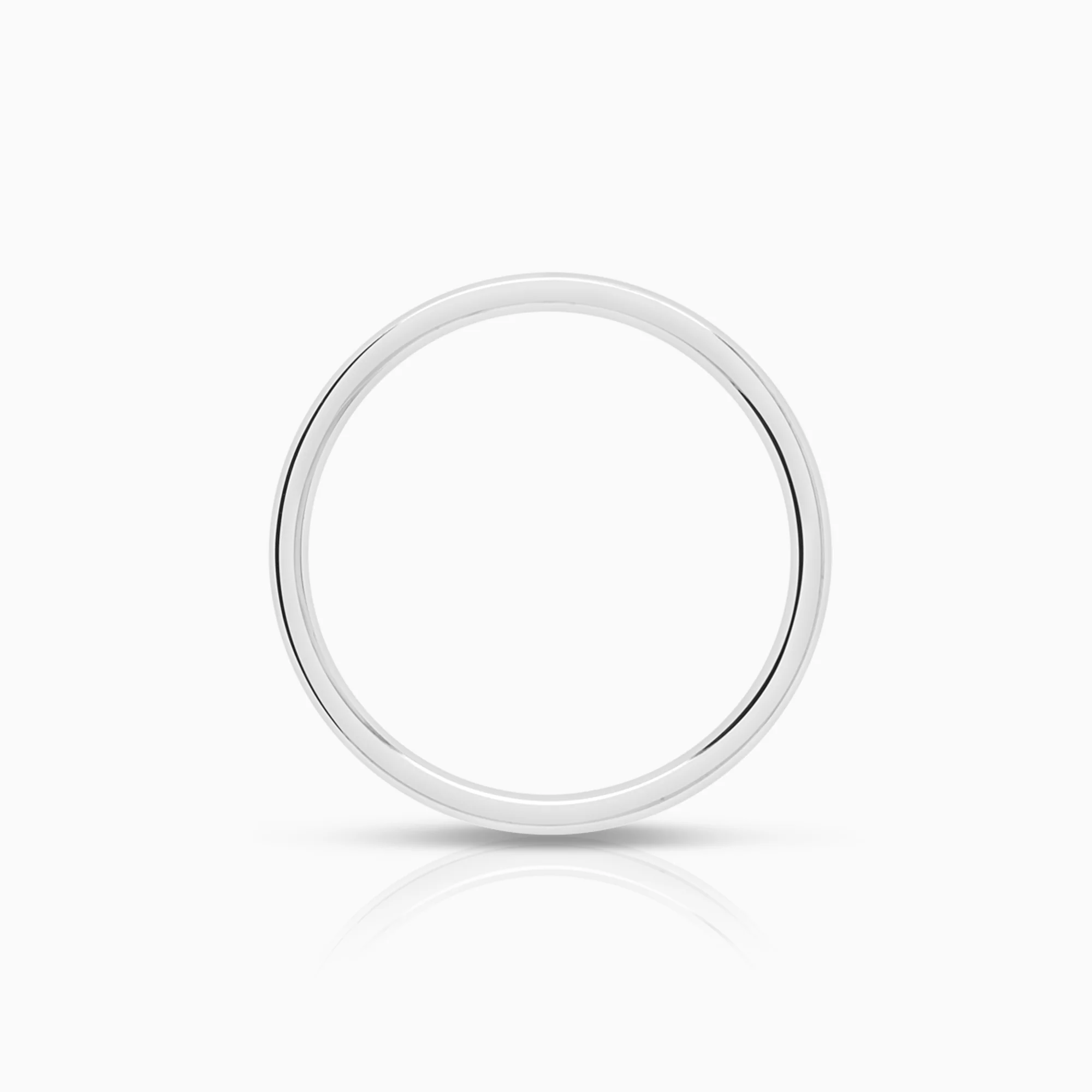 Plain ring 3.42g 18K white gold - Image 2