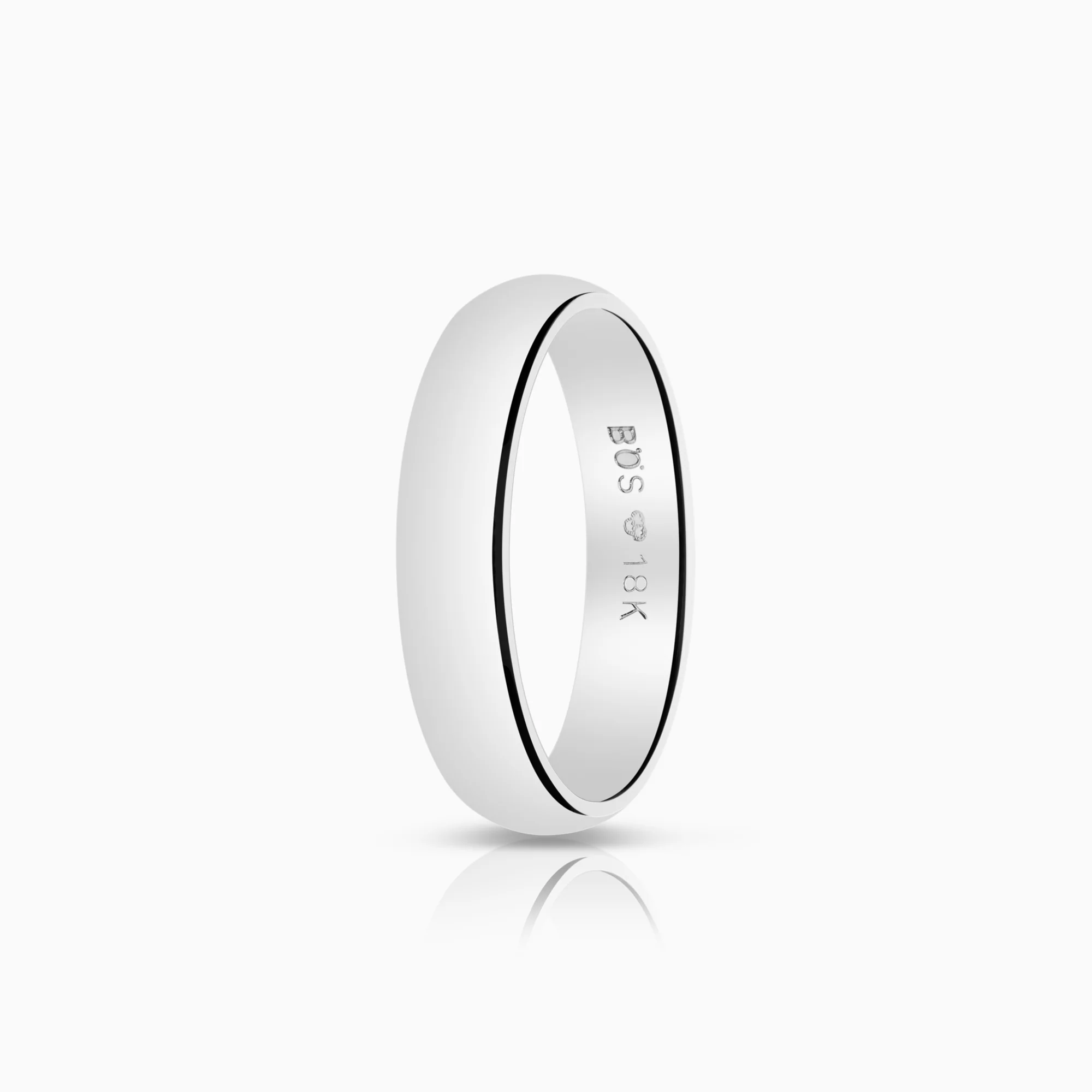 Plain ring 3.81g 18K white gold