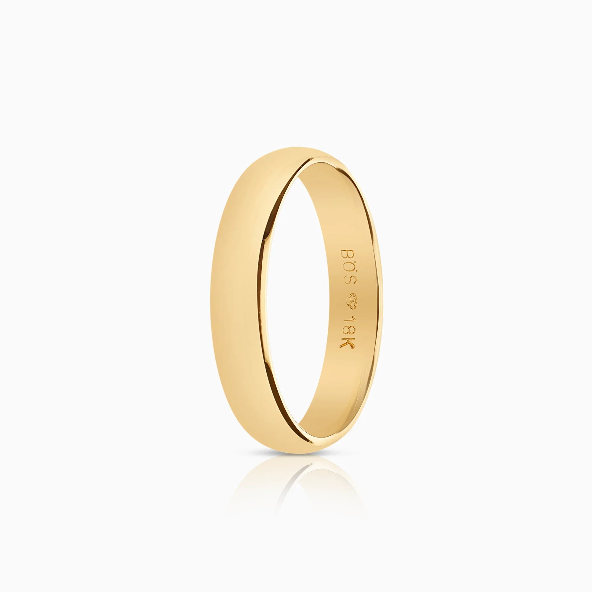 Plain ring 3.84g 18K gold