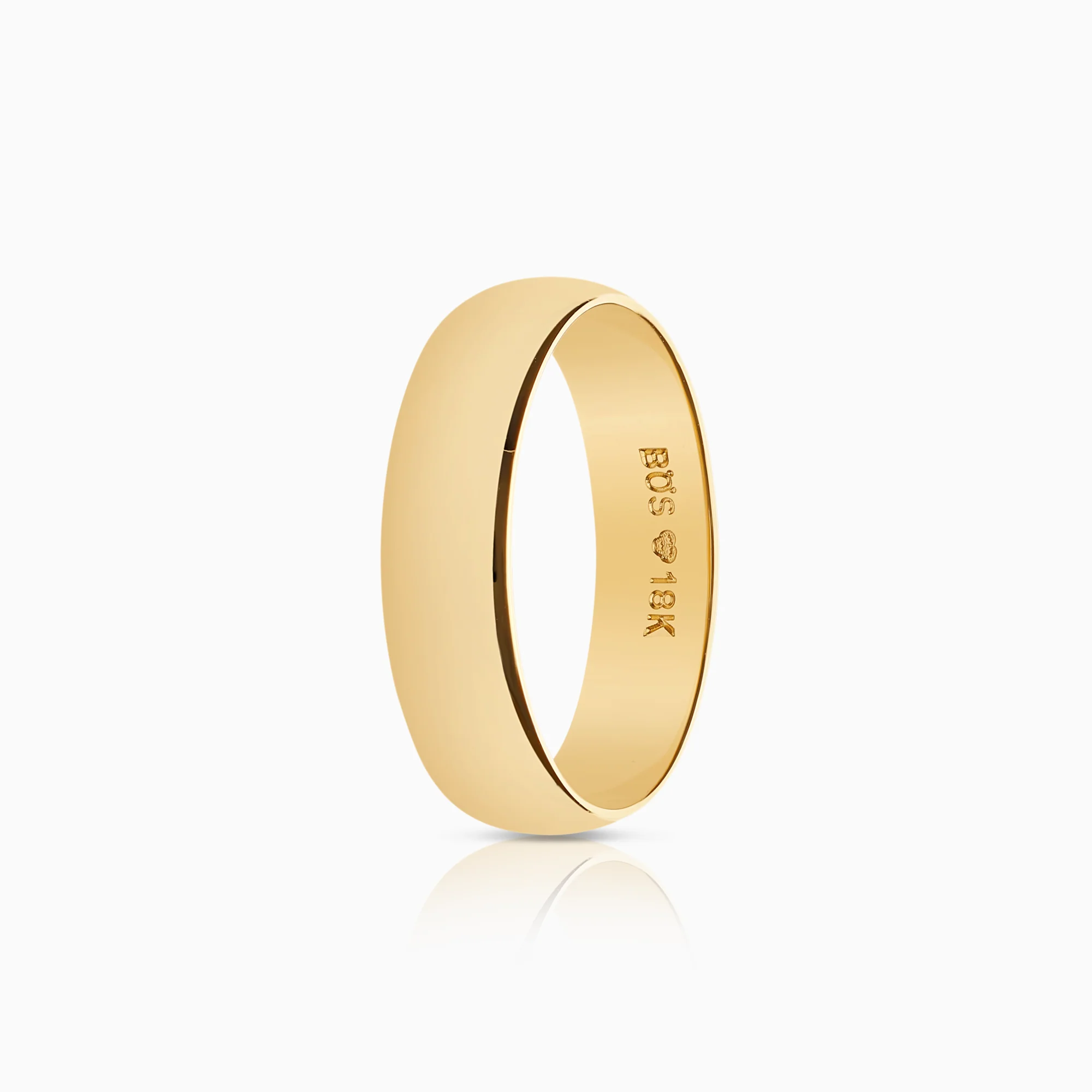 Plain ring 3.84g 18K gold.