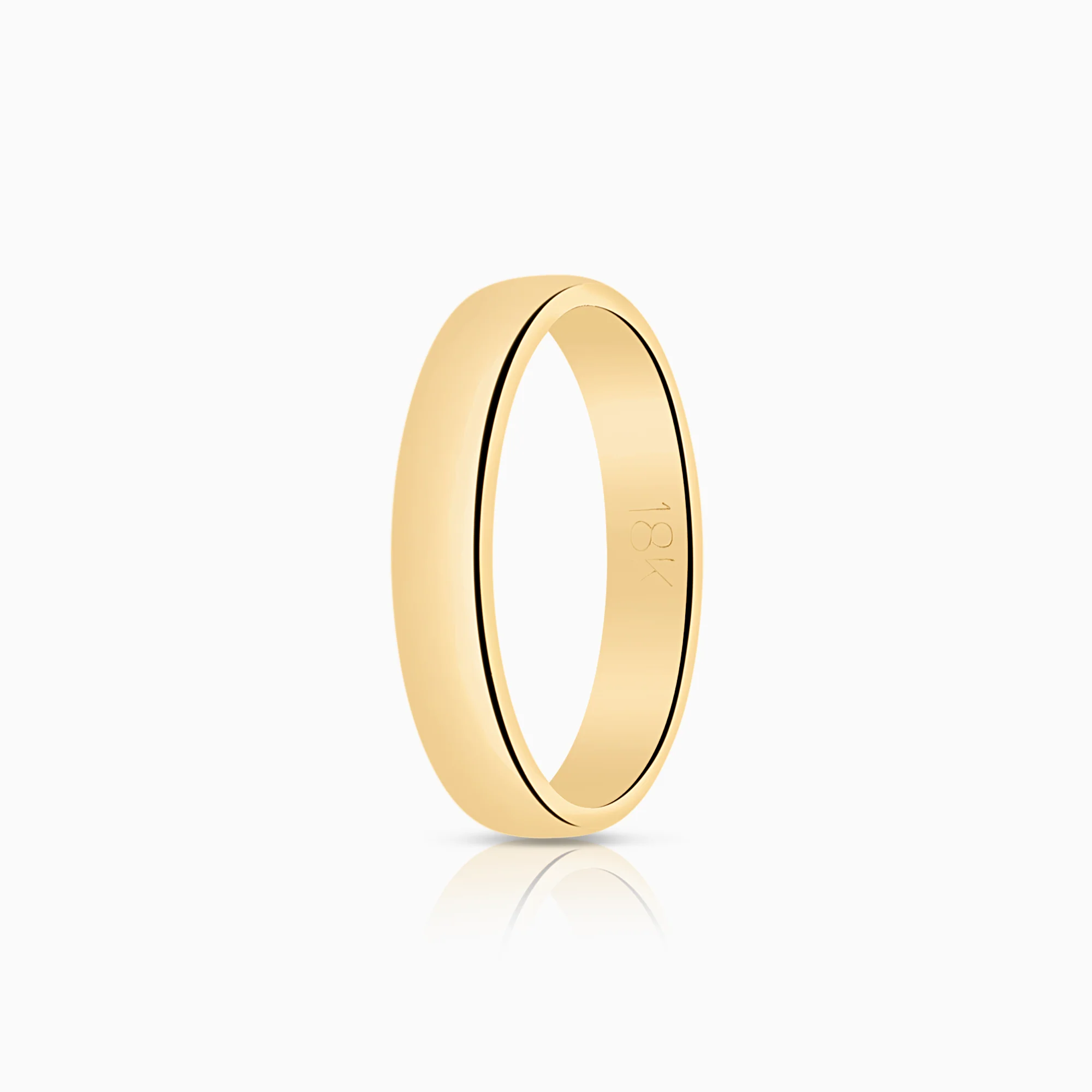 Plain ring 3.93g 18K gold