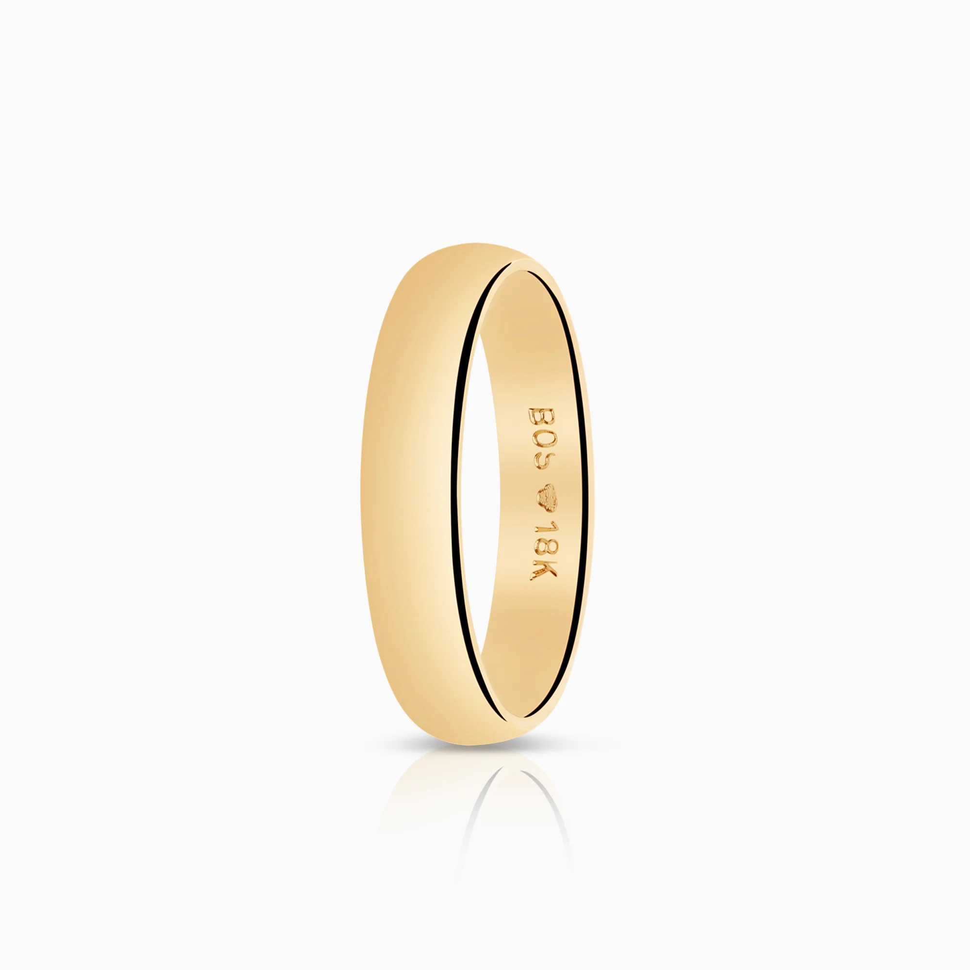 Plain ring 3.98g 18K gold