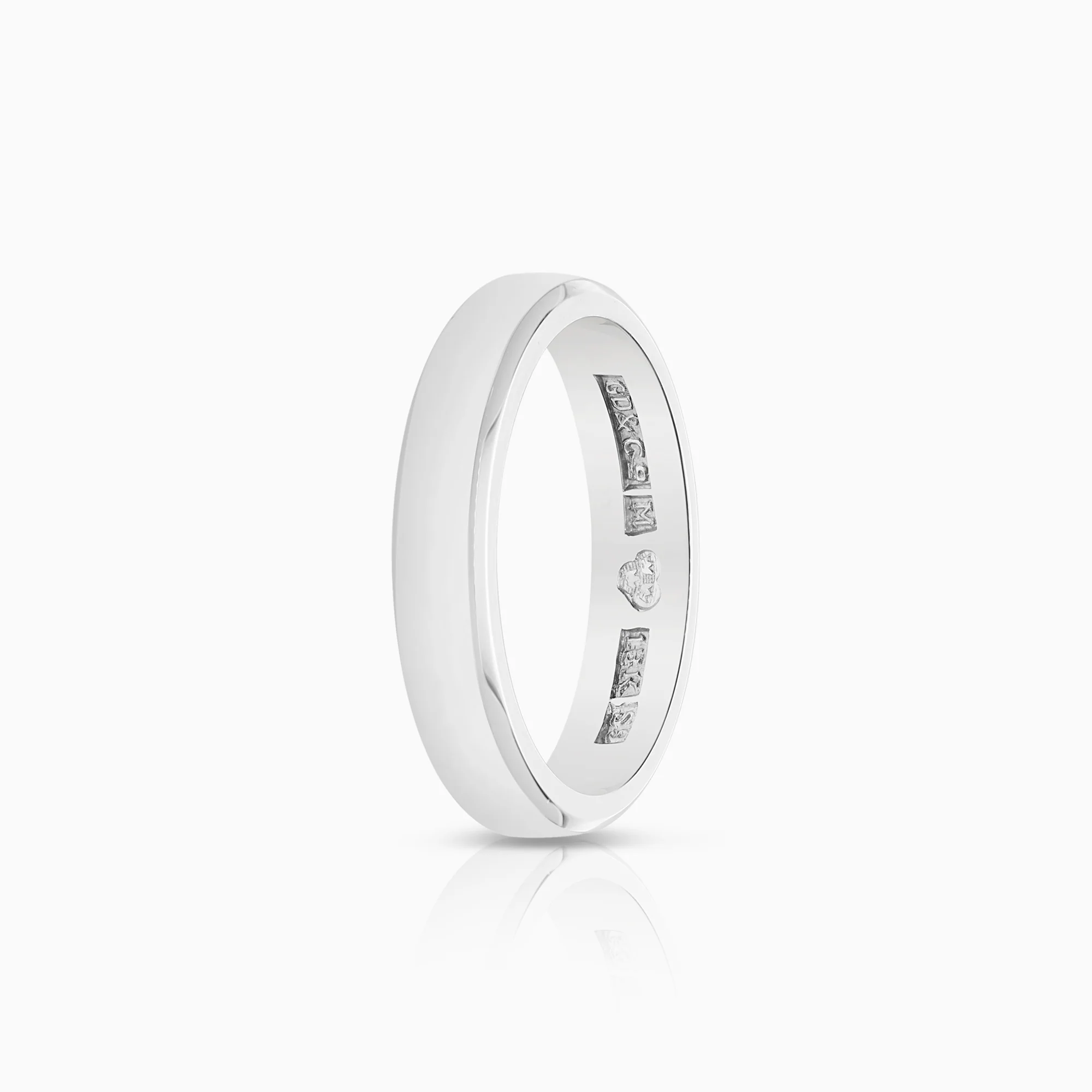 Plain ring 3.99g 18K white gold