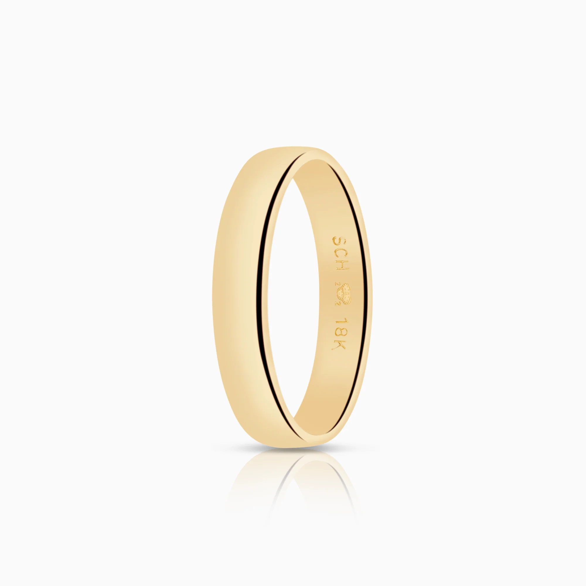Plain ring 4.06g 18K gold