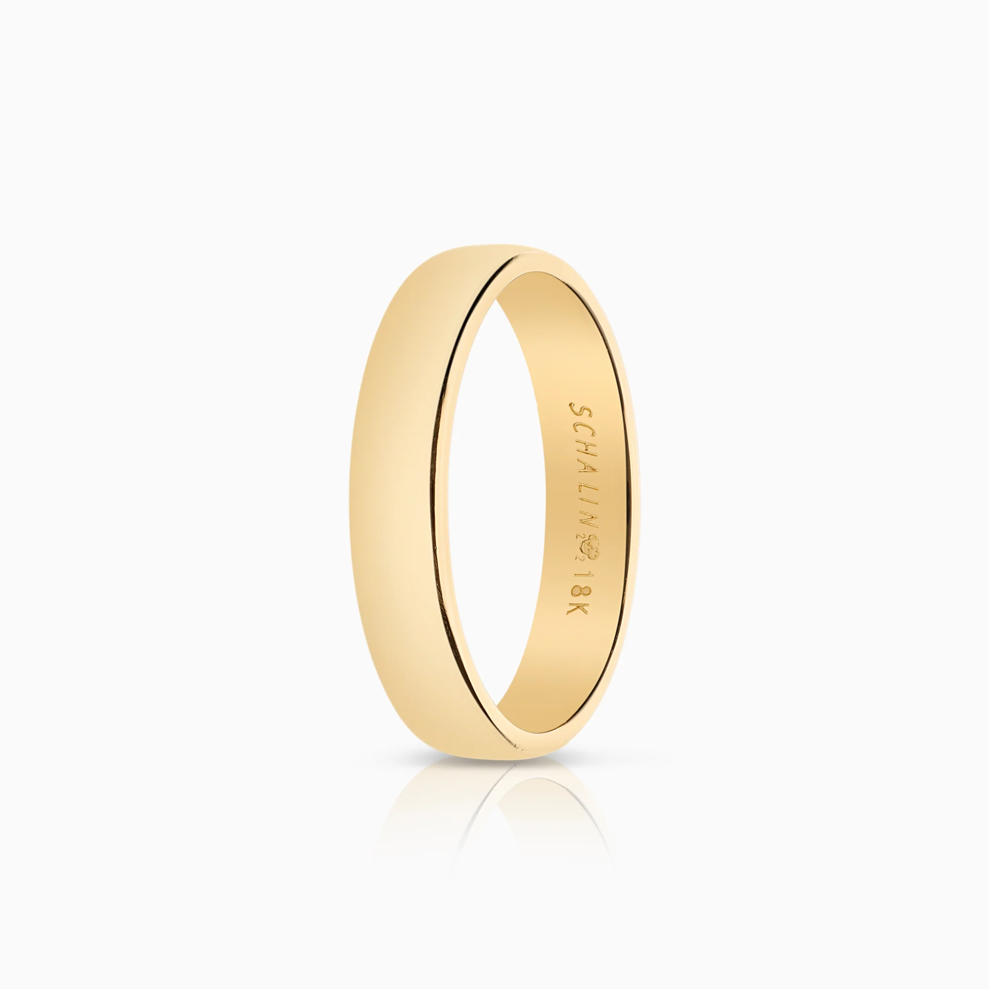 Plain ring 4.08g 18K gold
