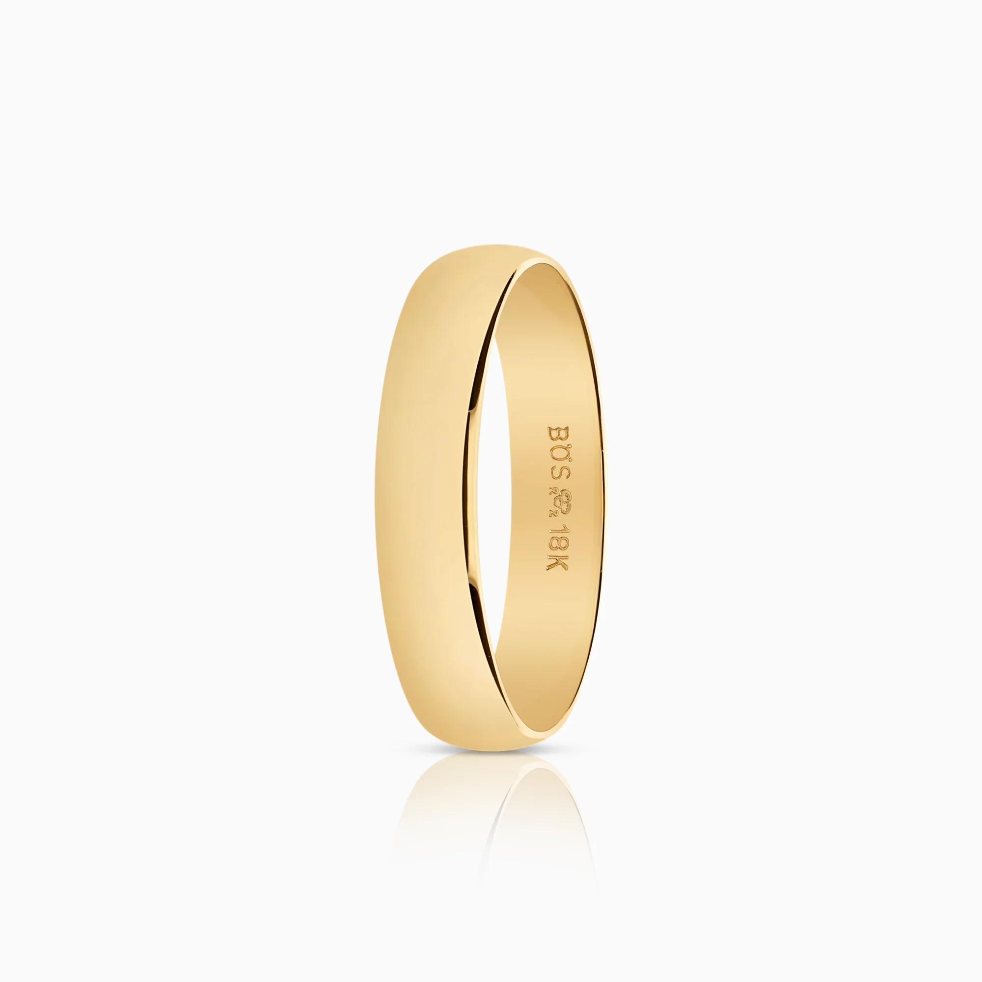 Plain ring 4.24g 18K gold.