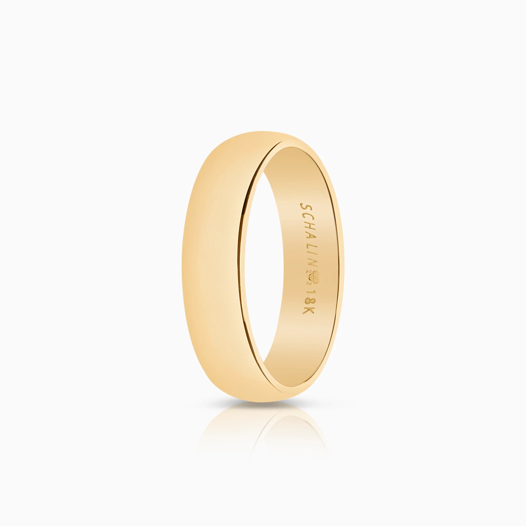 Plain ring 5.11g 18K gold