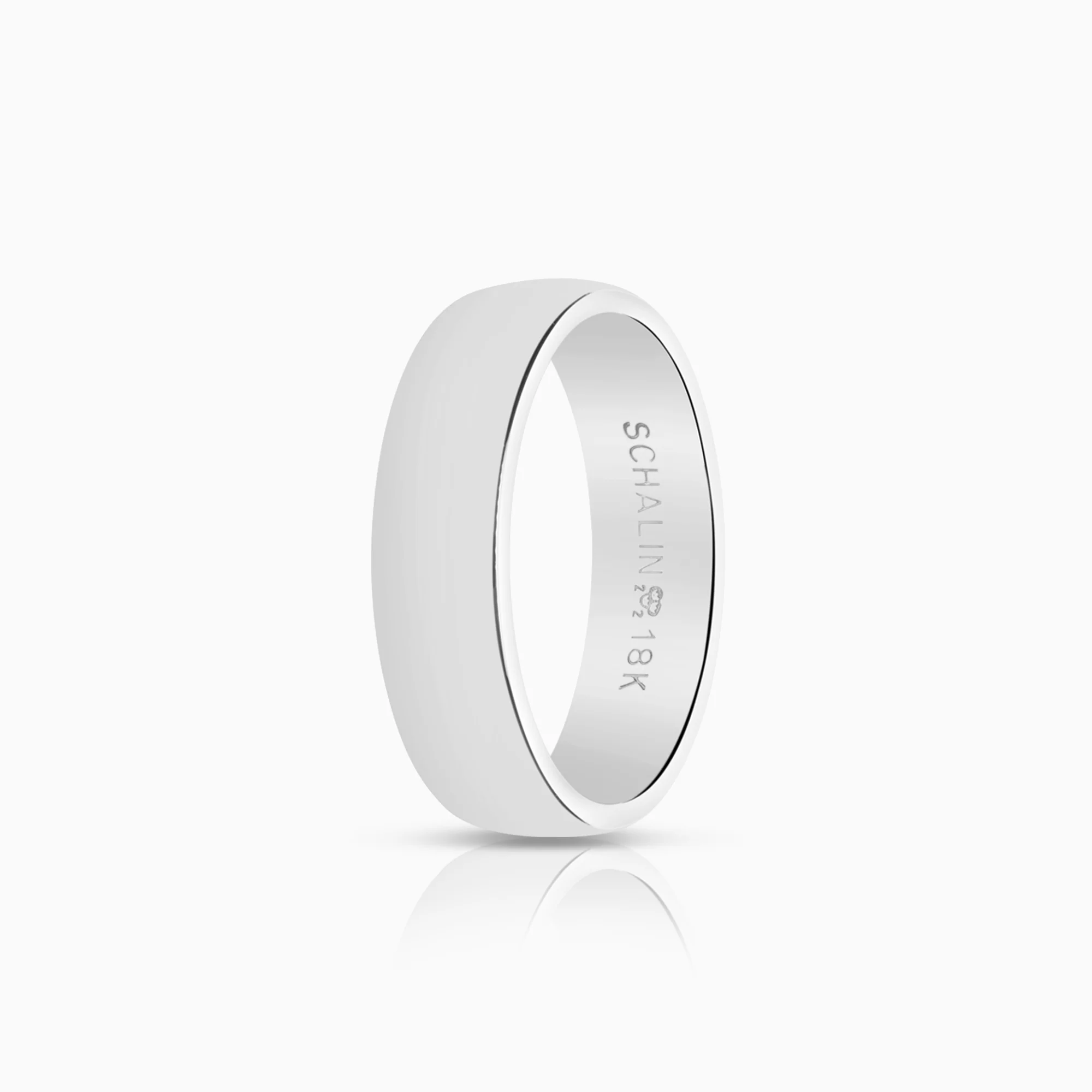 Plain ring 5.17g 18K white gold