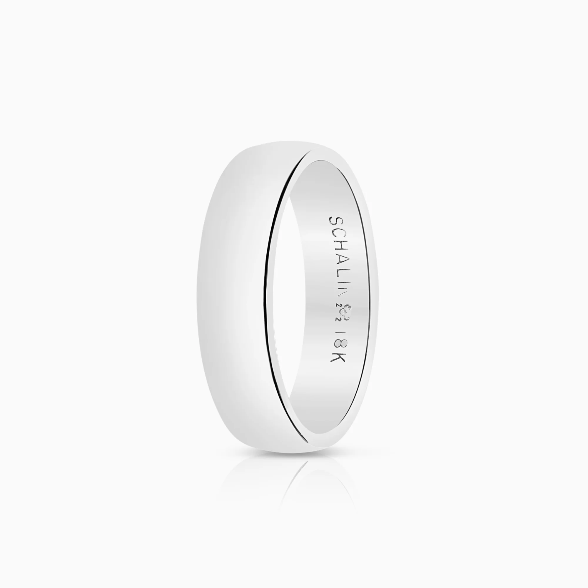 Plain ring 5.26g 18K white gold