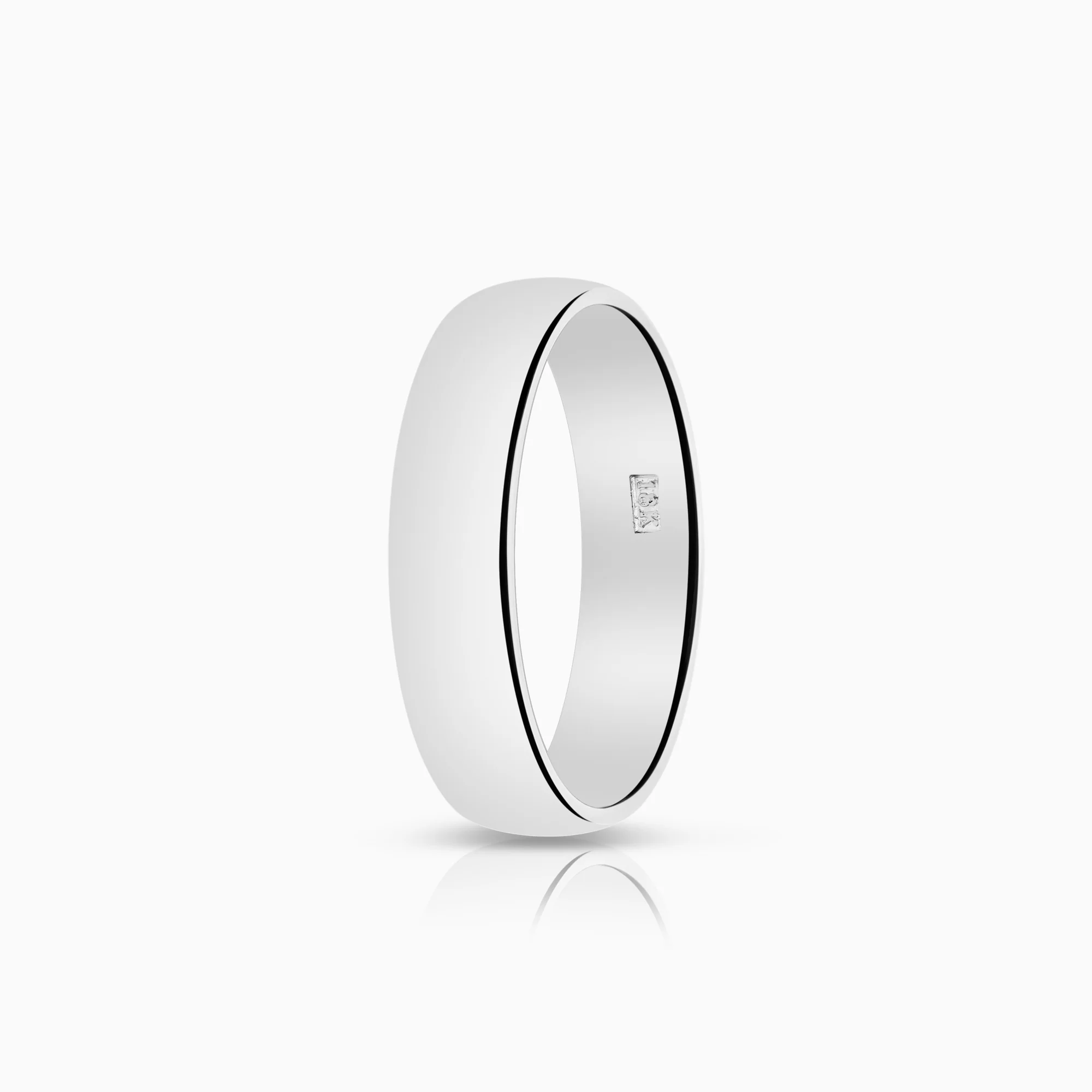 Plain ring 5.27g 18K white gold