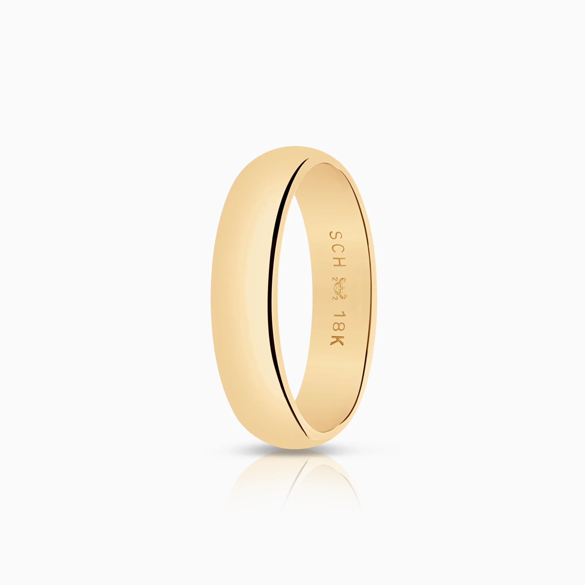 Plain ring 5.60g 18K gold