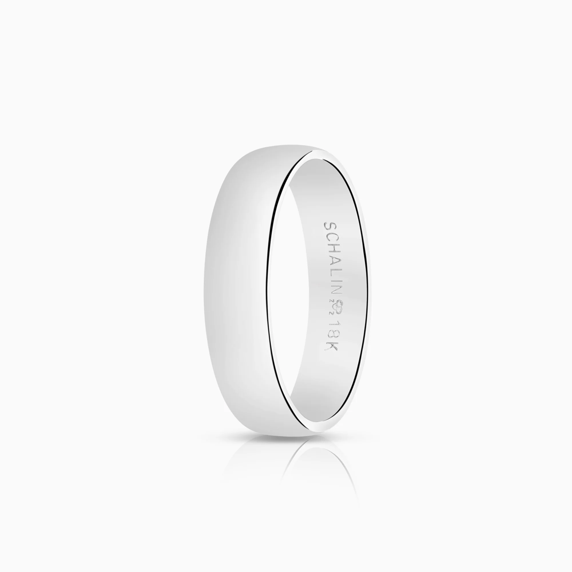 Plain ring 5.60g 18K white gold