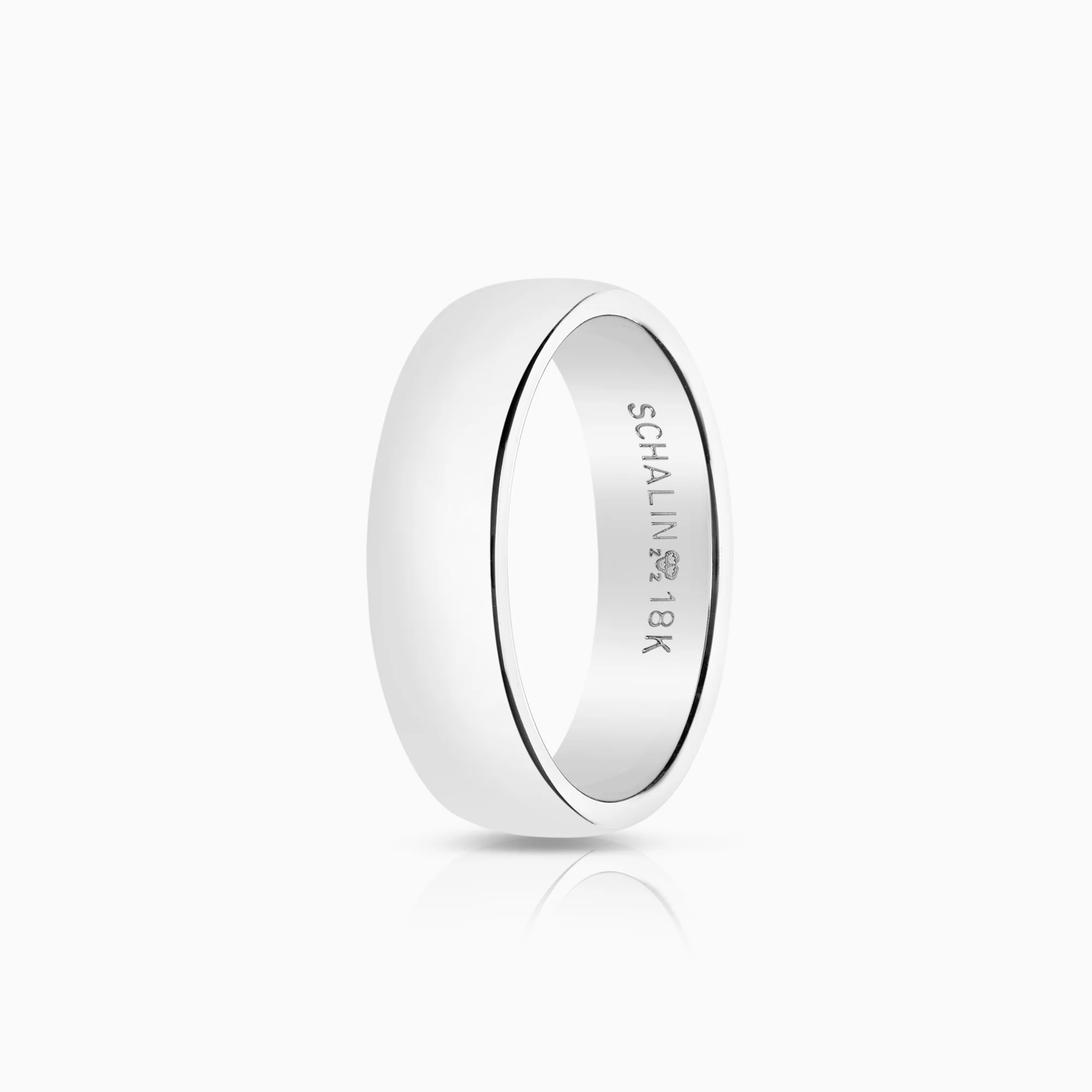 Plain ring 5.68g 18K white gold
