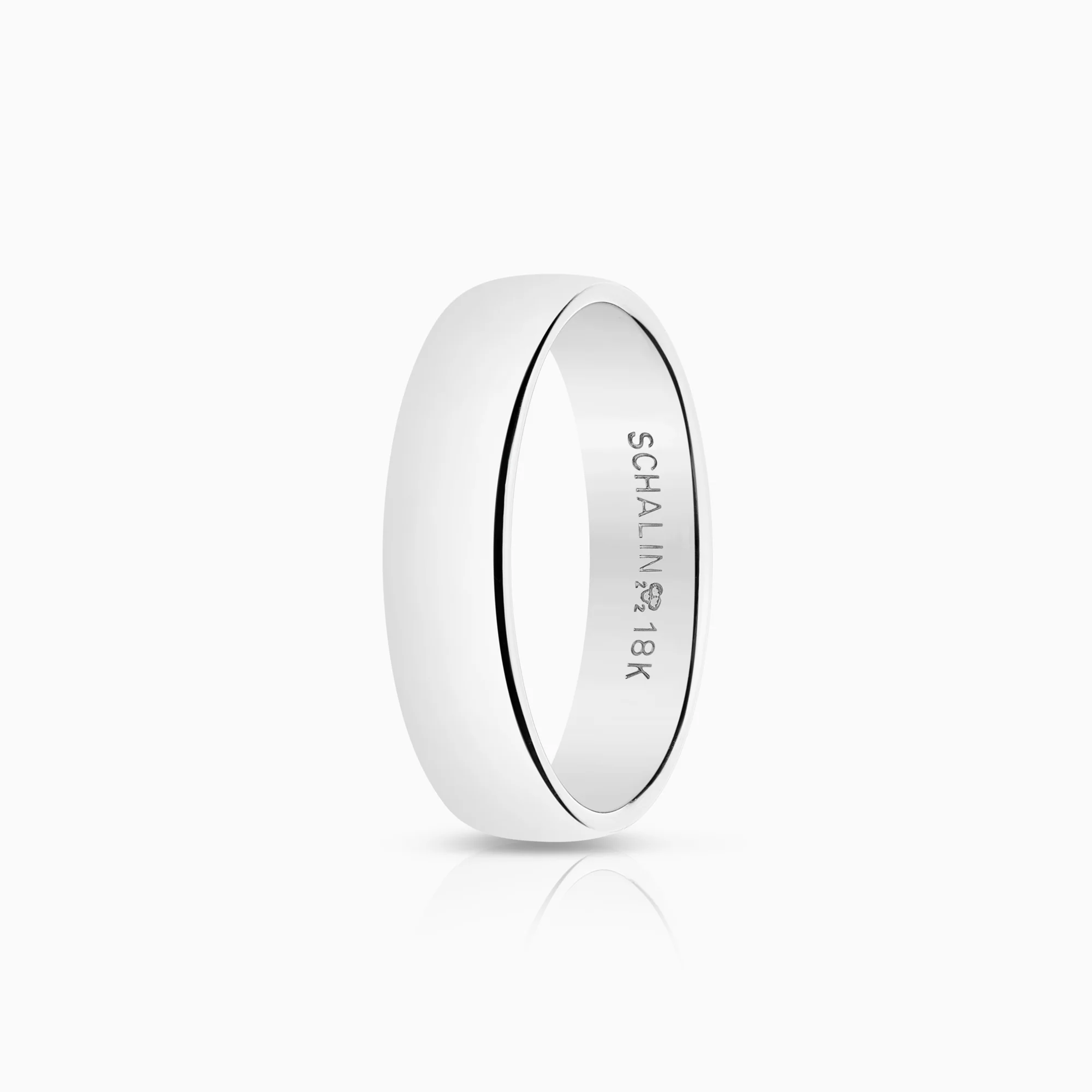 Plain ring 5.81g 18K white gold