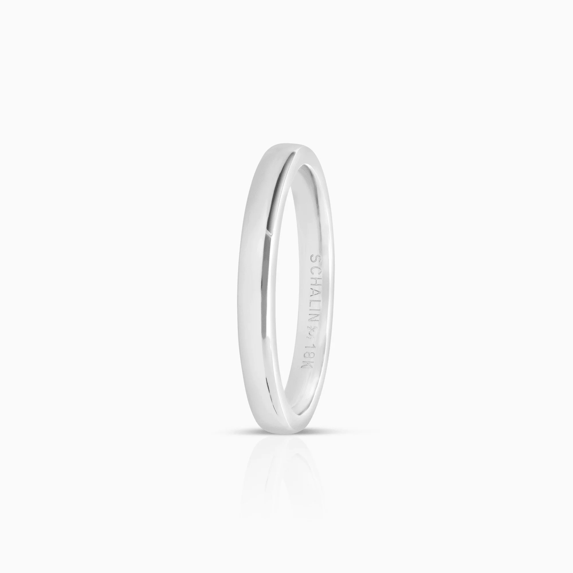 Plain ring 5.07g 18K white gold