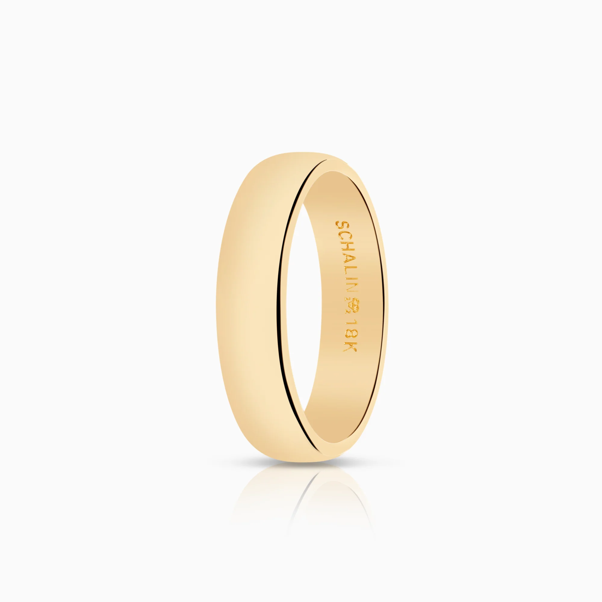 Plain ring 6.11g 18K gold