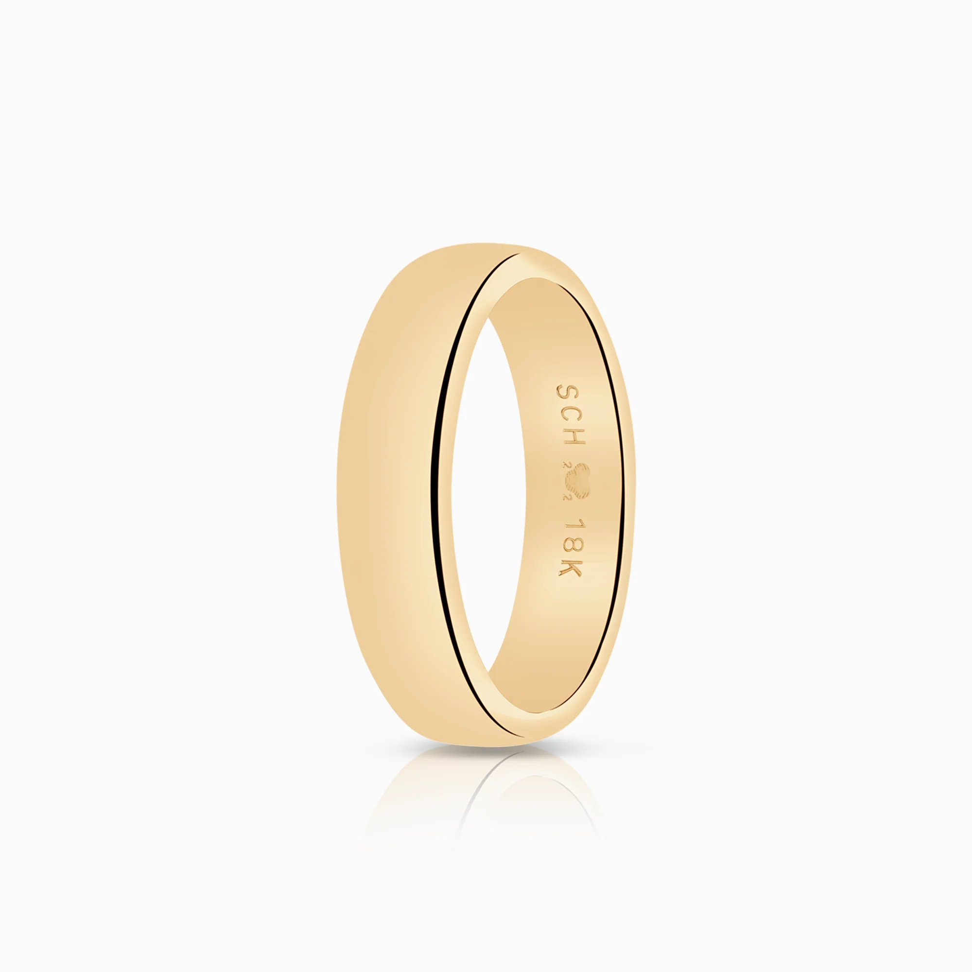 Plain ring 6.17g 18K gold