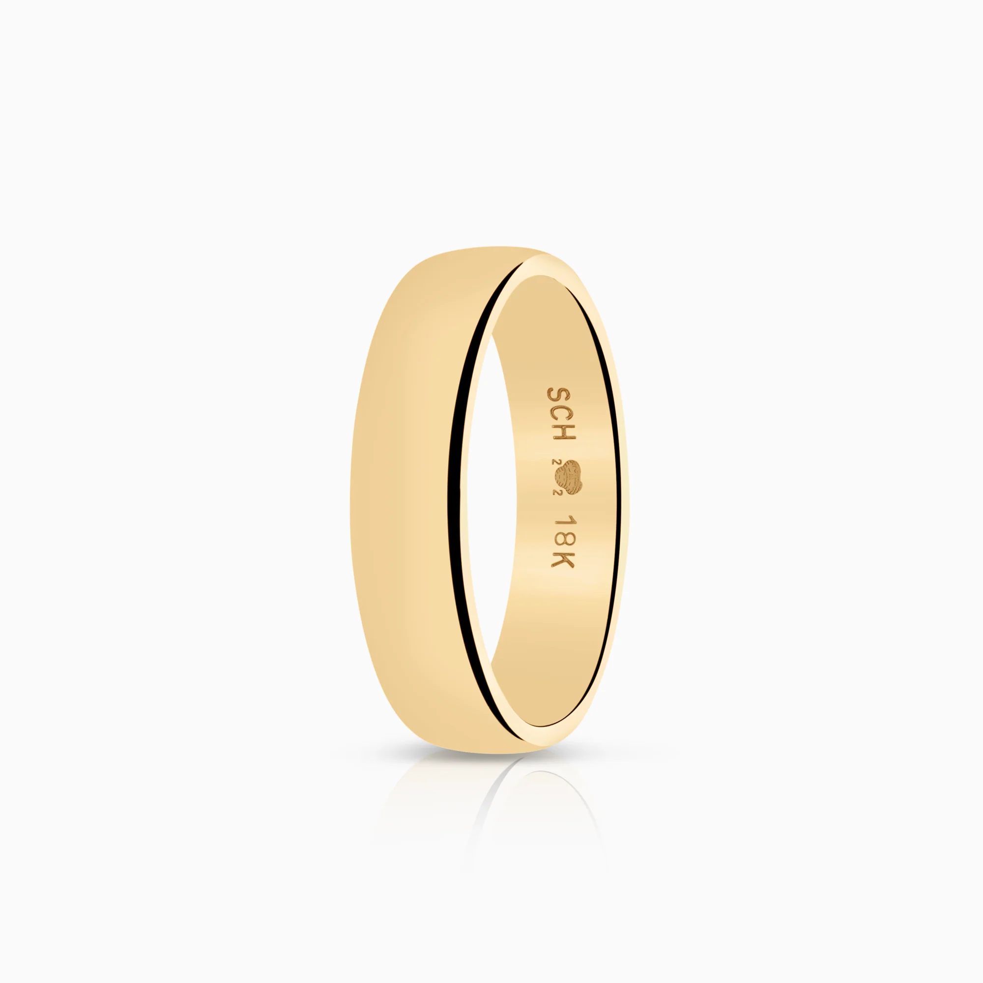 Plain ring 6.18g 18K gold