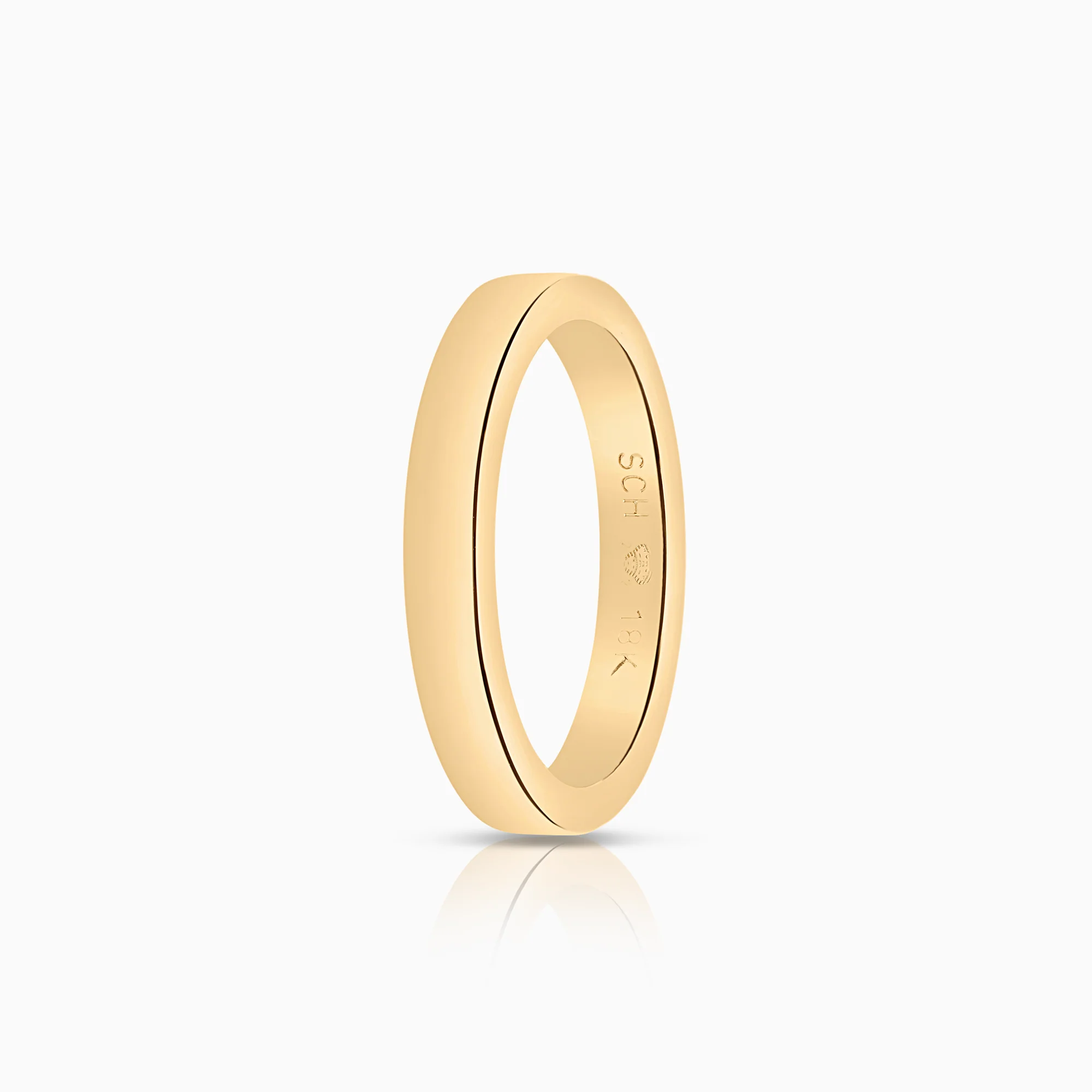 Plain ring 4.34g, 18K gold
