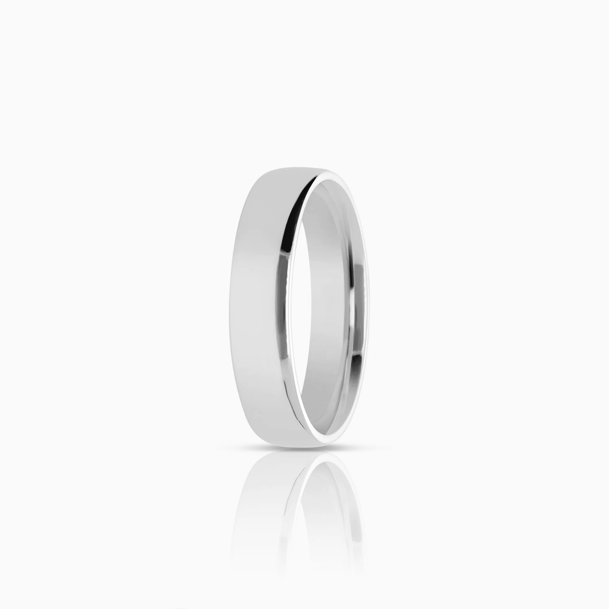 Plain ring 6.33g 18K white gold