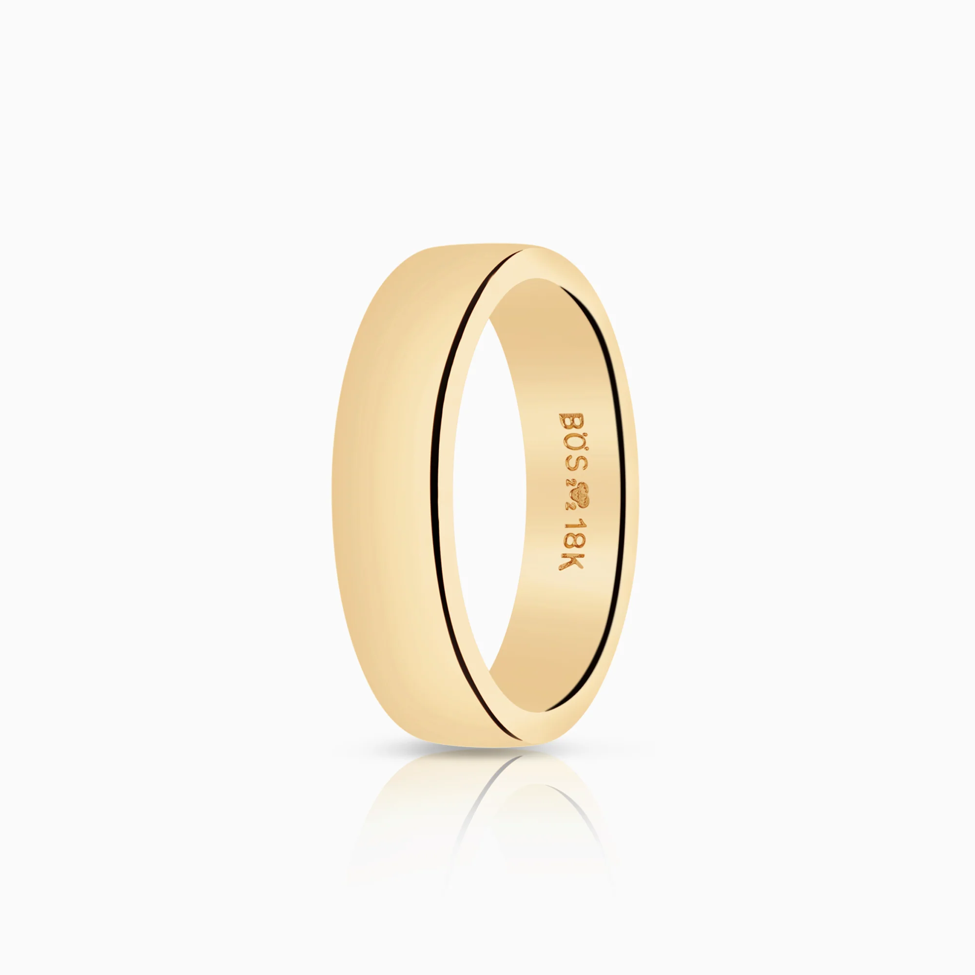 Plain ring 7.61g 18K gold