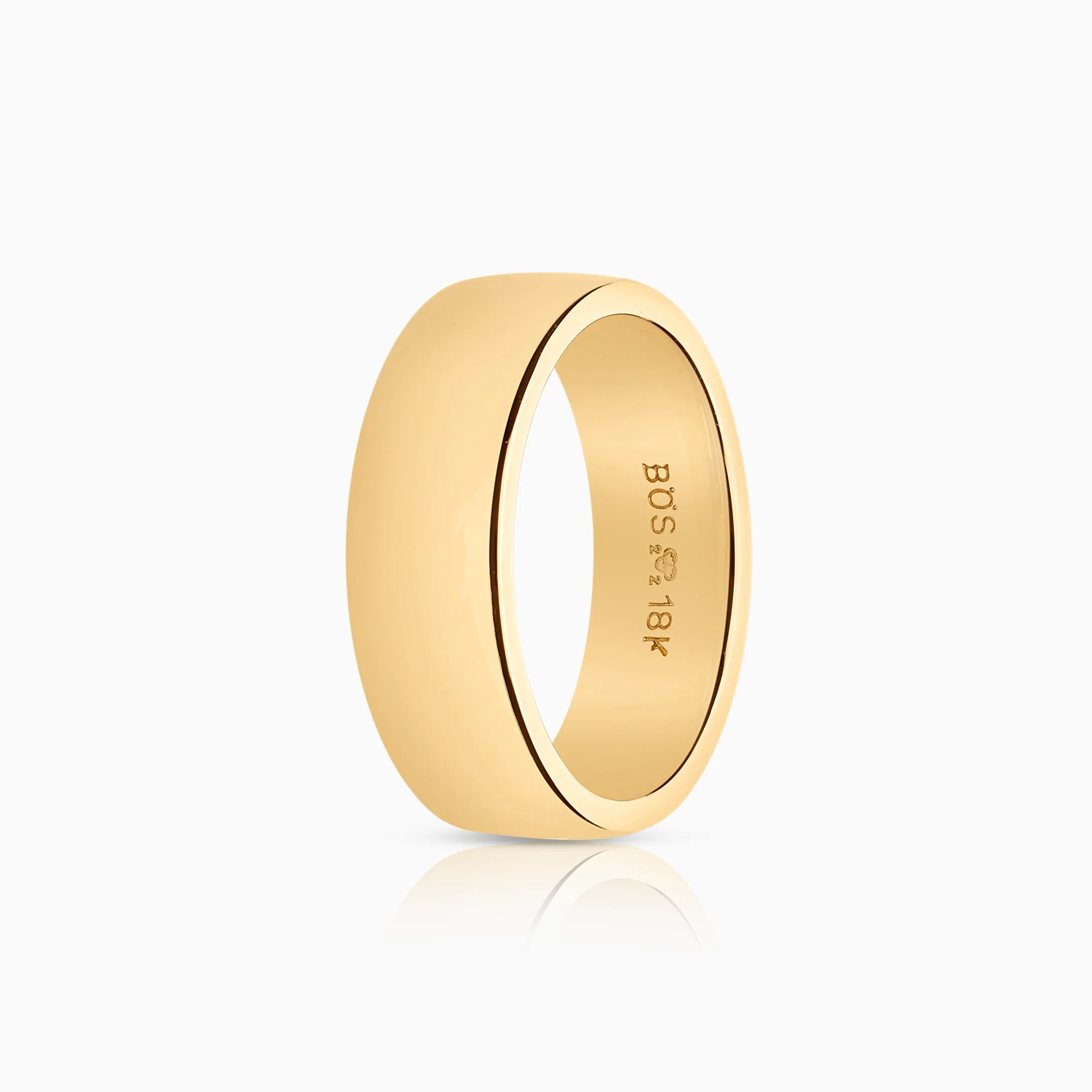 Smooth ring 7.83g 18K gold.