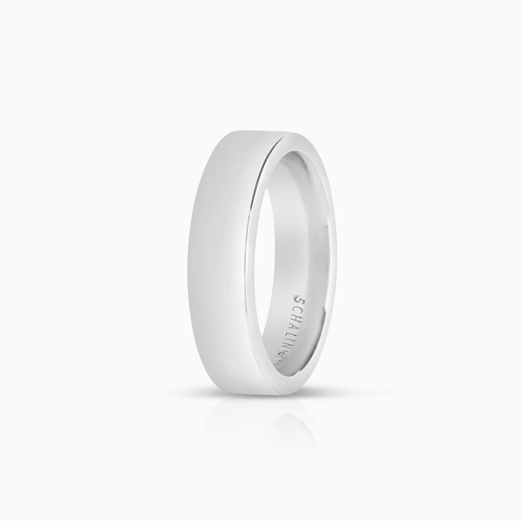 Plain ring 8.02g 18K white gold