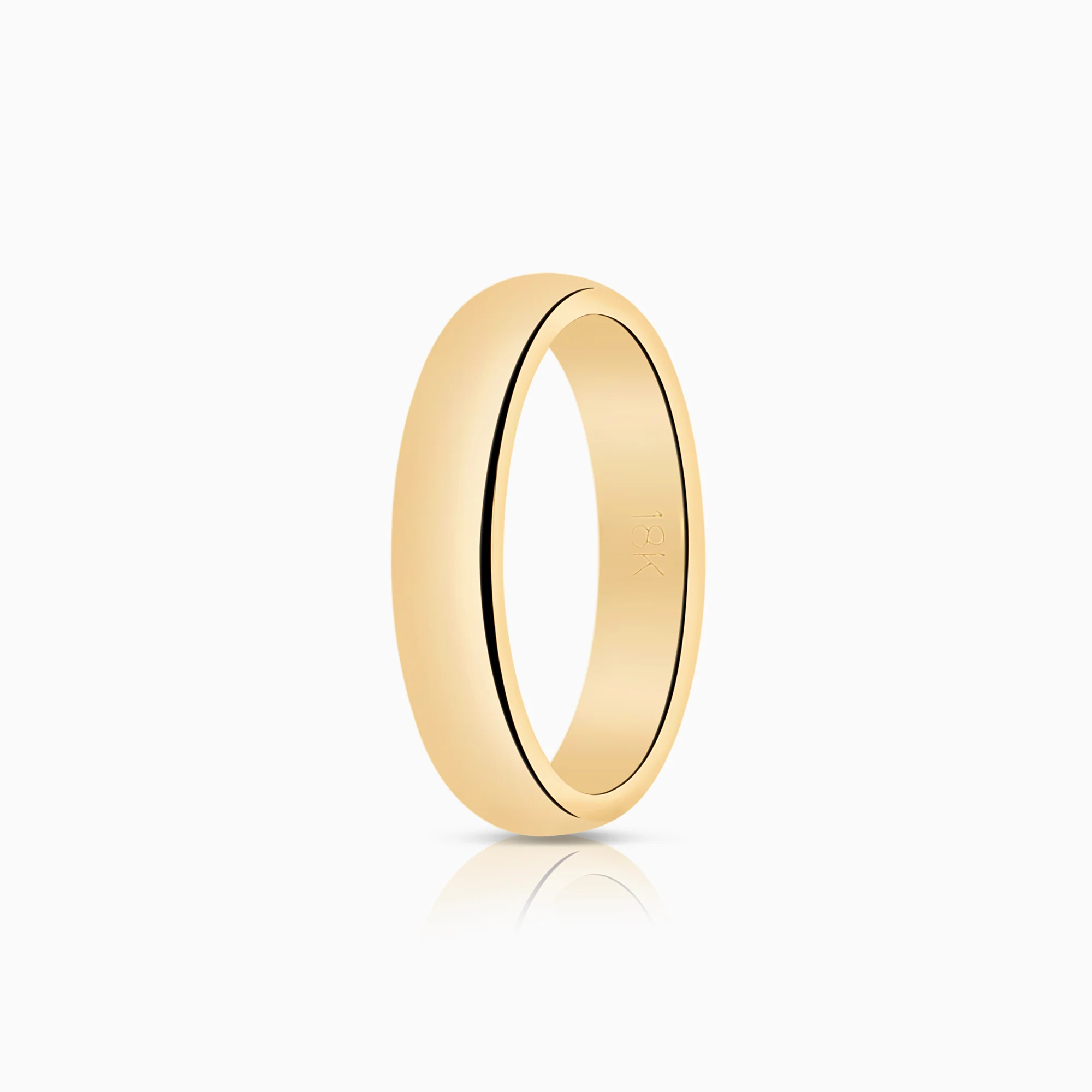 Plain ring 9.18g 18K gold