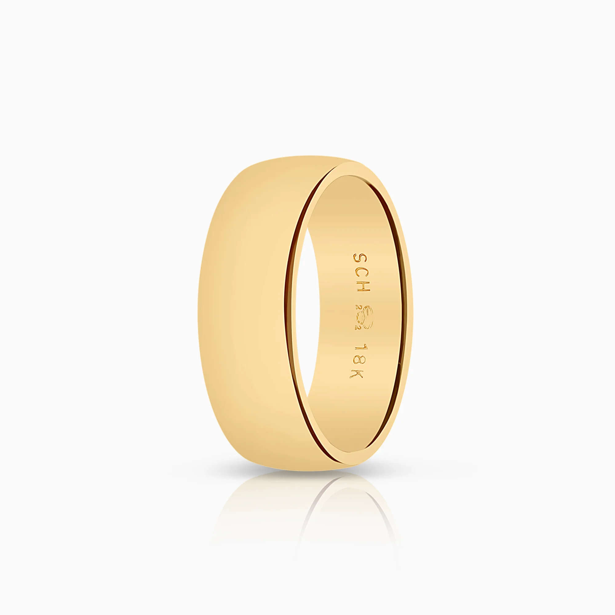 Smooth ring 9.81g 18K gold.