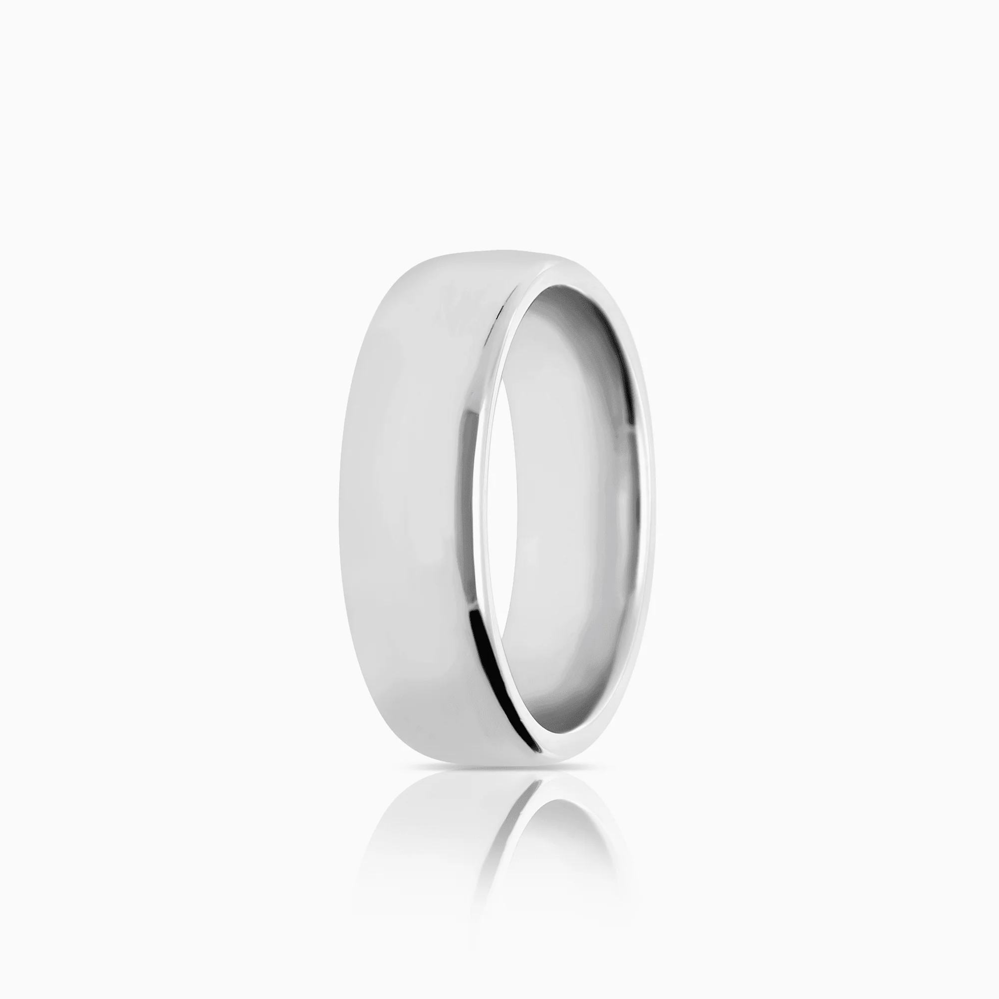 Plain ring white gold 8.50g 18K