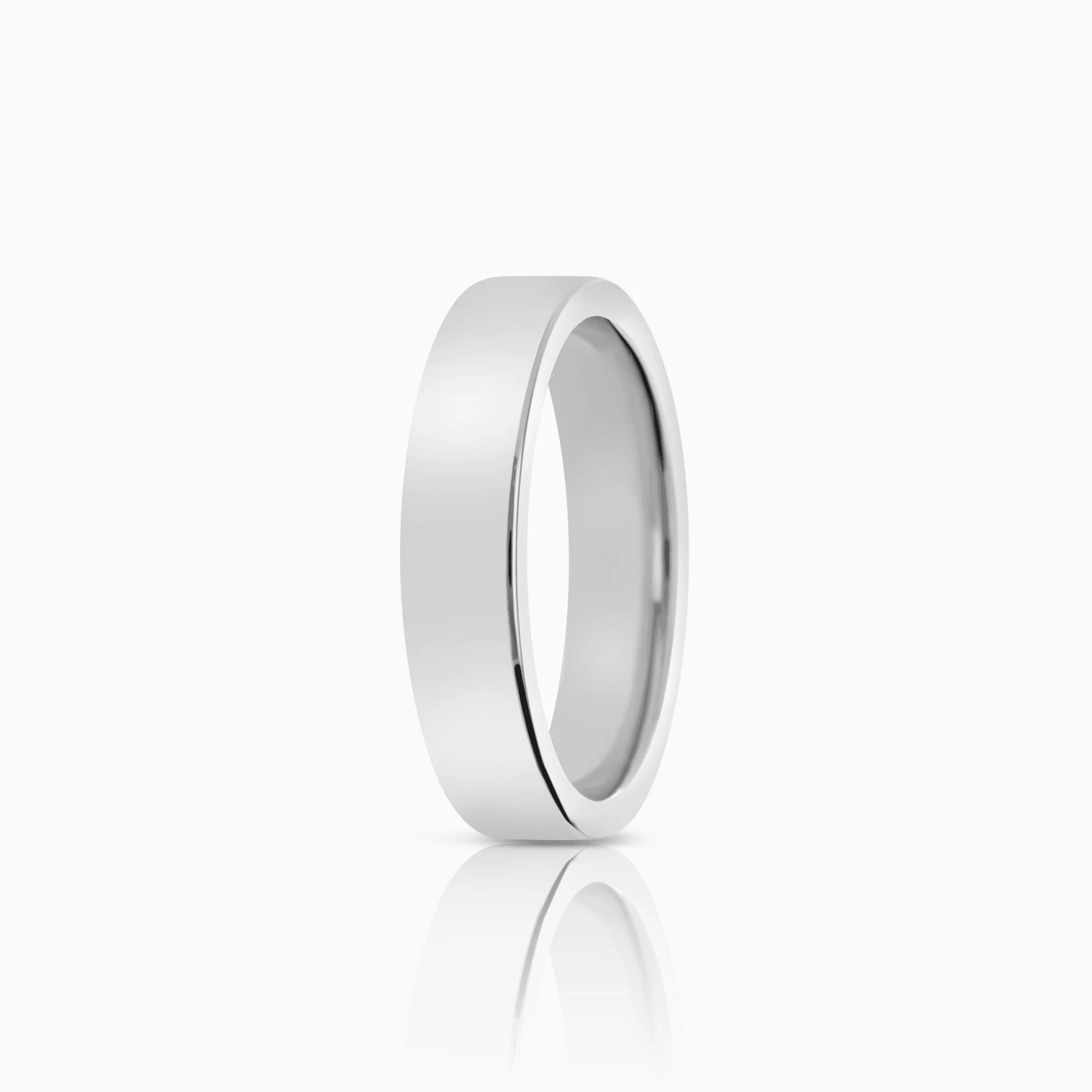 Plain white gold ring 9.25g 18K