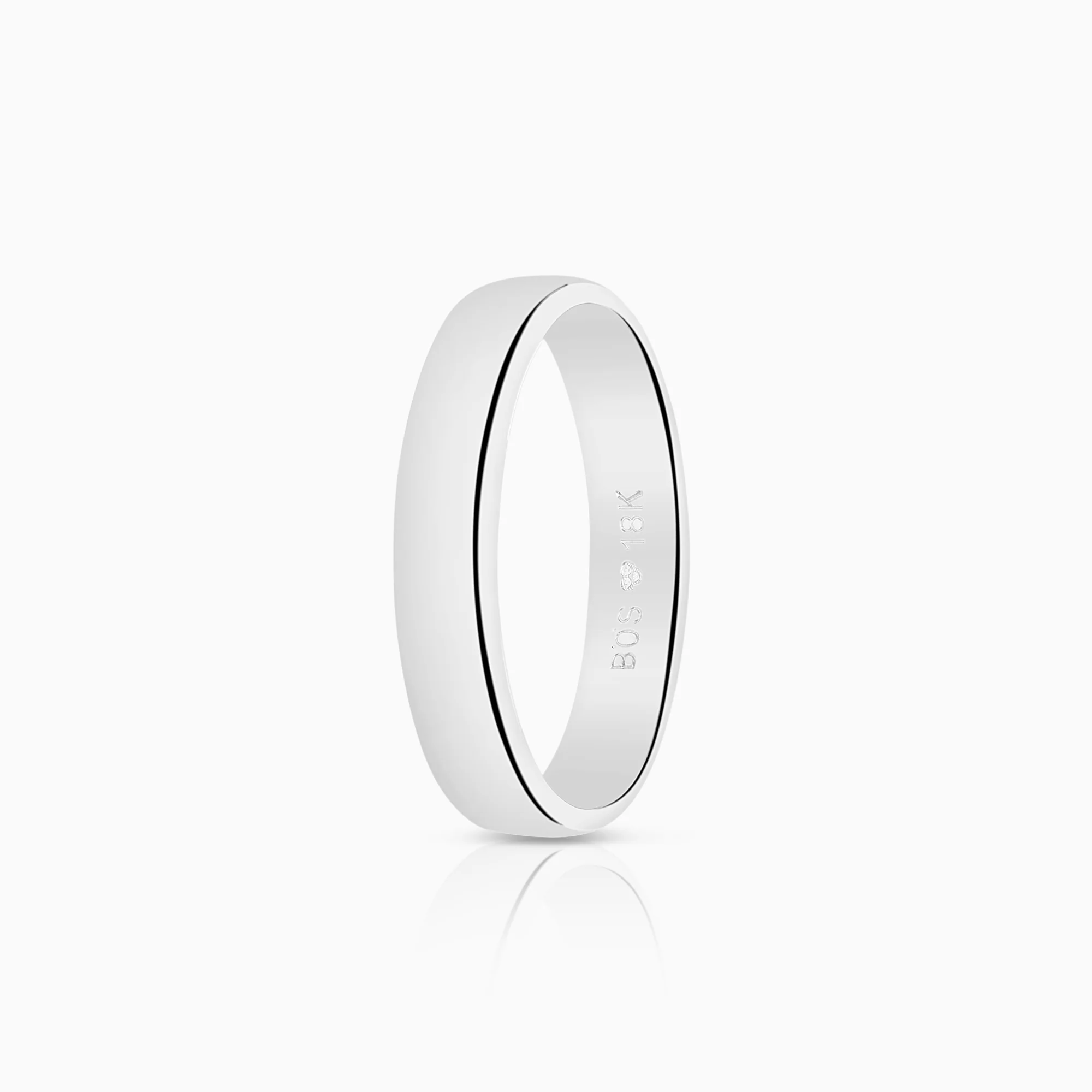 Plain ring Schalins 4.32g 18K white gold