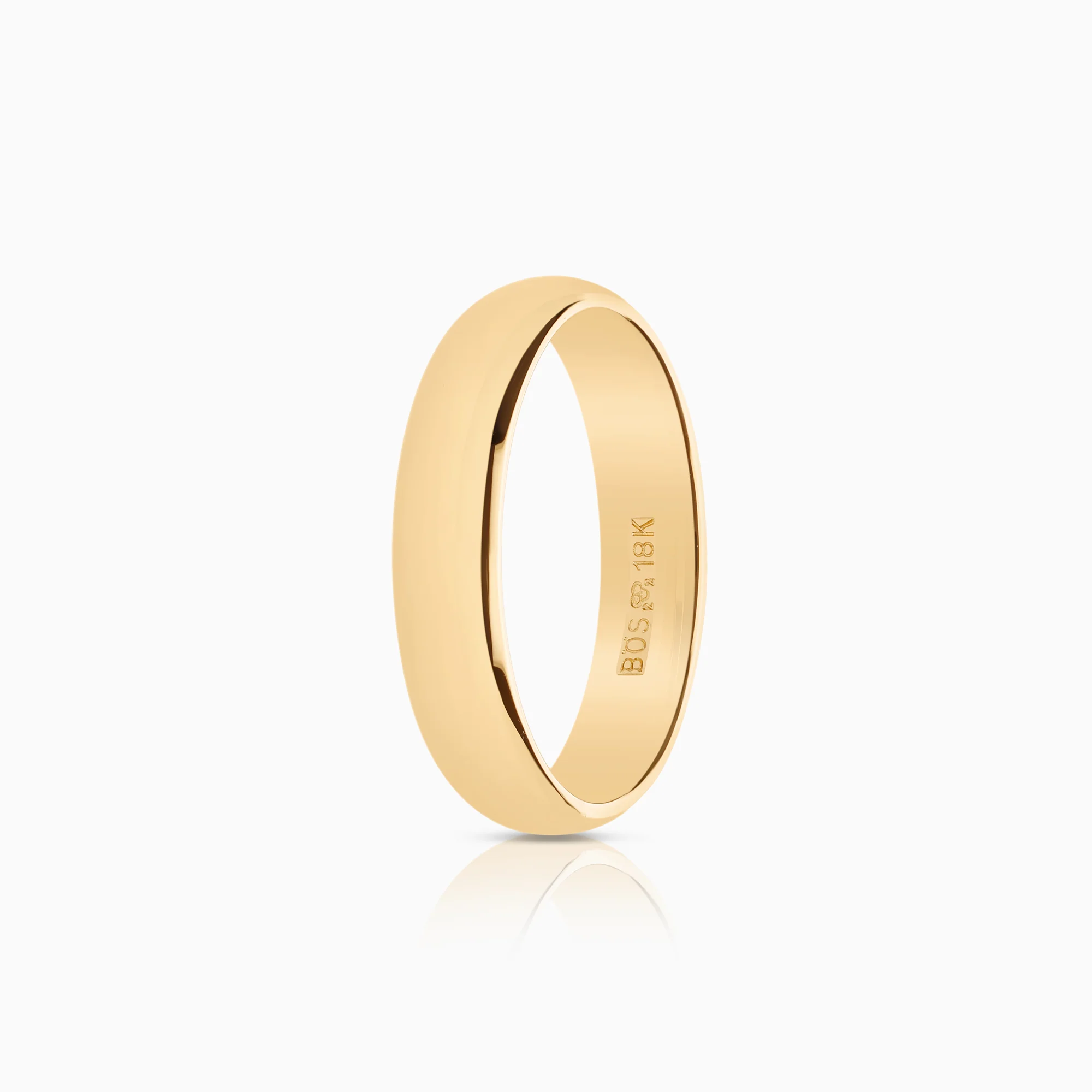 Plain Schalins Ring 6.62g 18K Gold